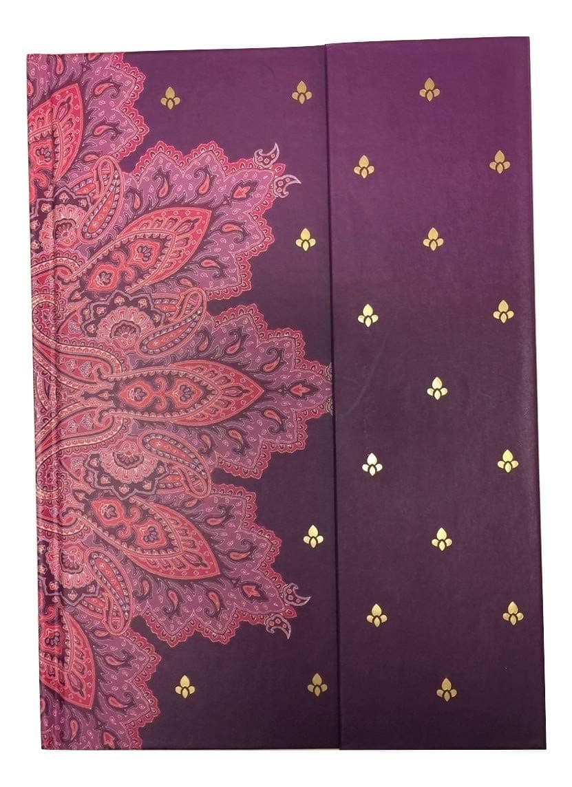 Carolina Pad Studio C Journal with Magnetic Closure and Foil Embellishments ~ Taj Mahal (Plum; 6" x 8.25"; 128 Pages)