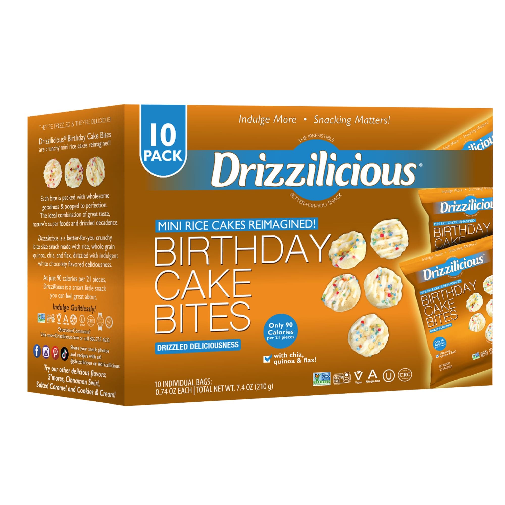 Grehge irthday Cake - .74oz 10 Pack