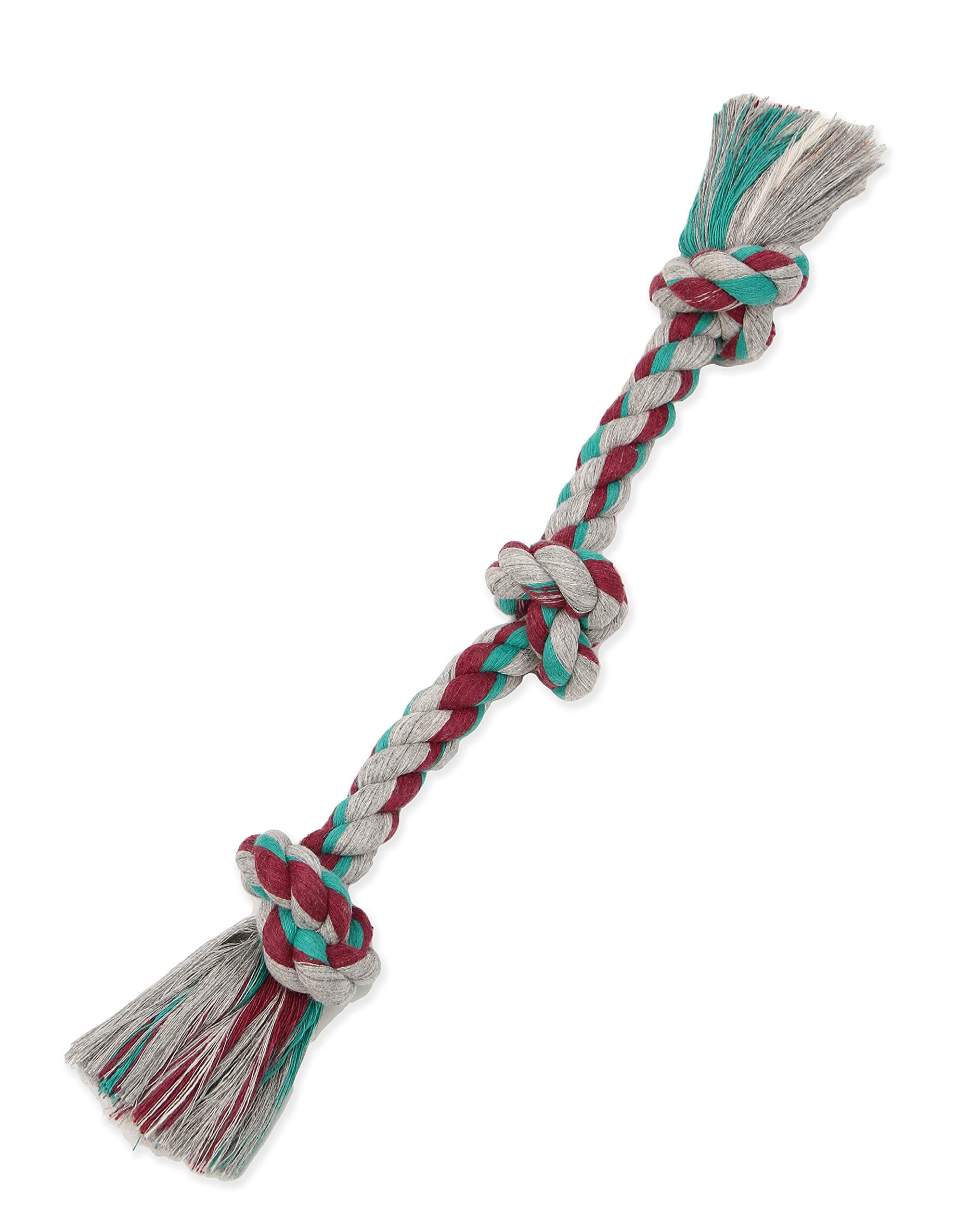 Mammoth Flossy Chews Color Rope Tug – Premium Cotton-Poly Tug Toy for Dogs – Interactive Rope– Dog Chew Toy, Assorted colors