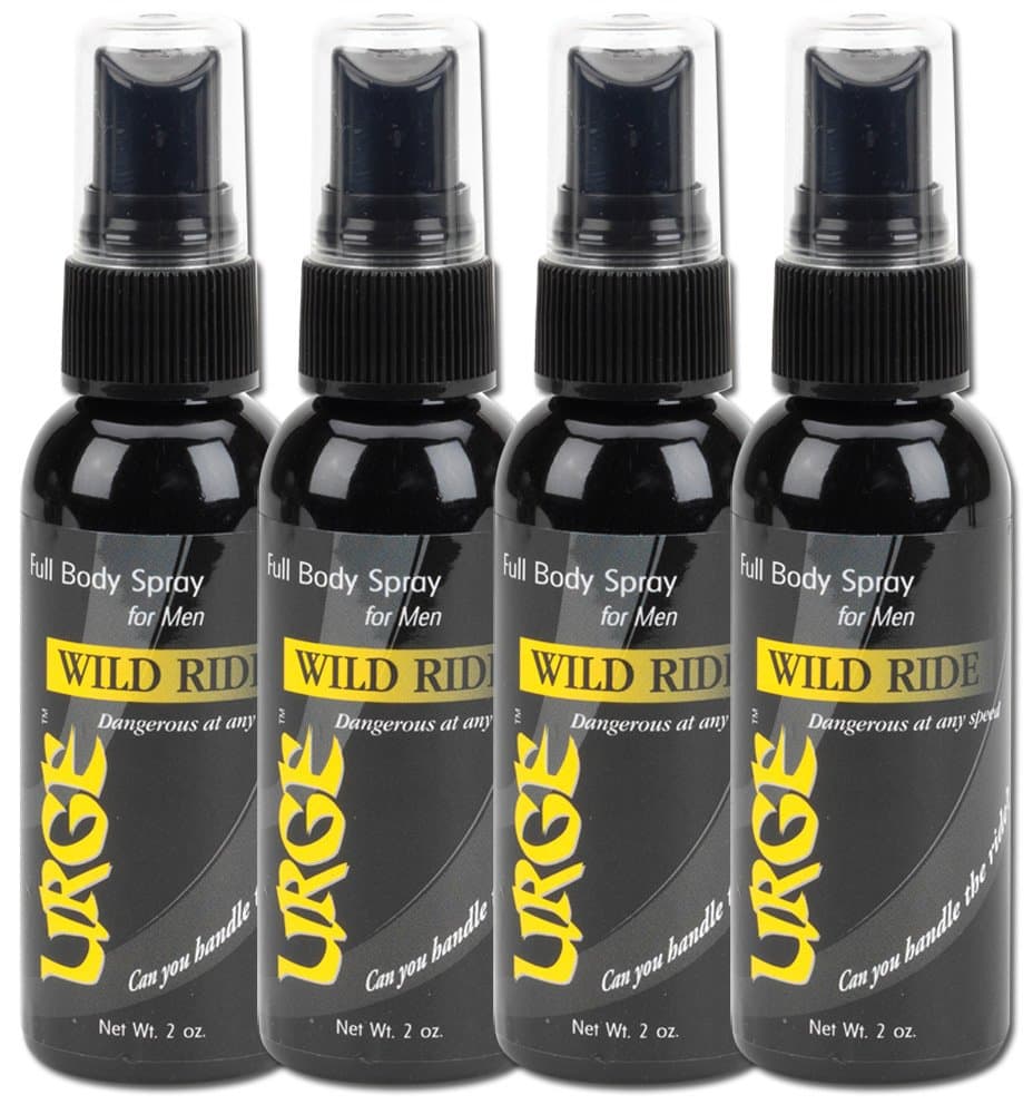 ST12061-4 Urge 'Wild Ride' Full Body Spray for Men, (Pack of 4)