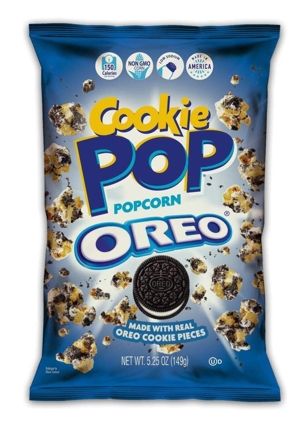 COOKIE POP Oreo Cookie Coated Popcorn (5.25oz bags, 16-Pack)