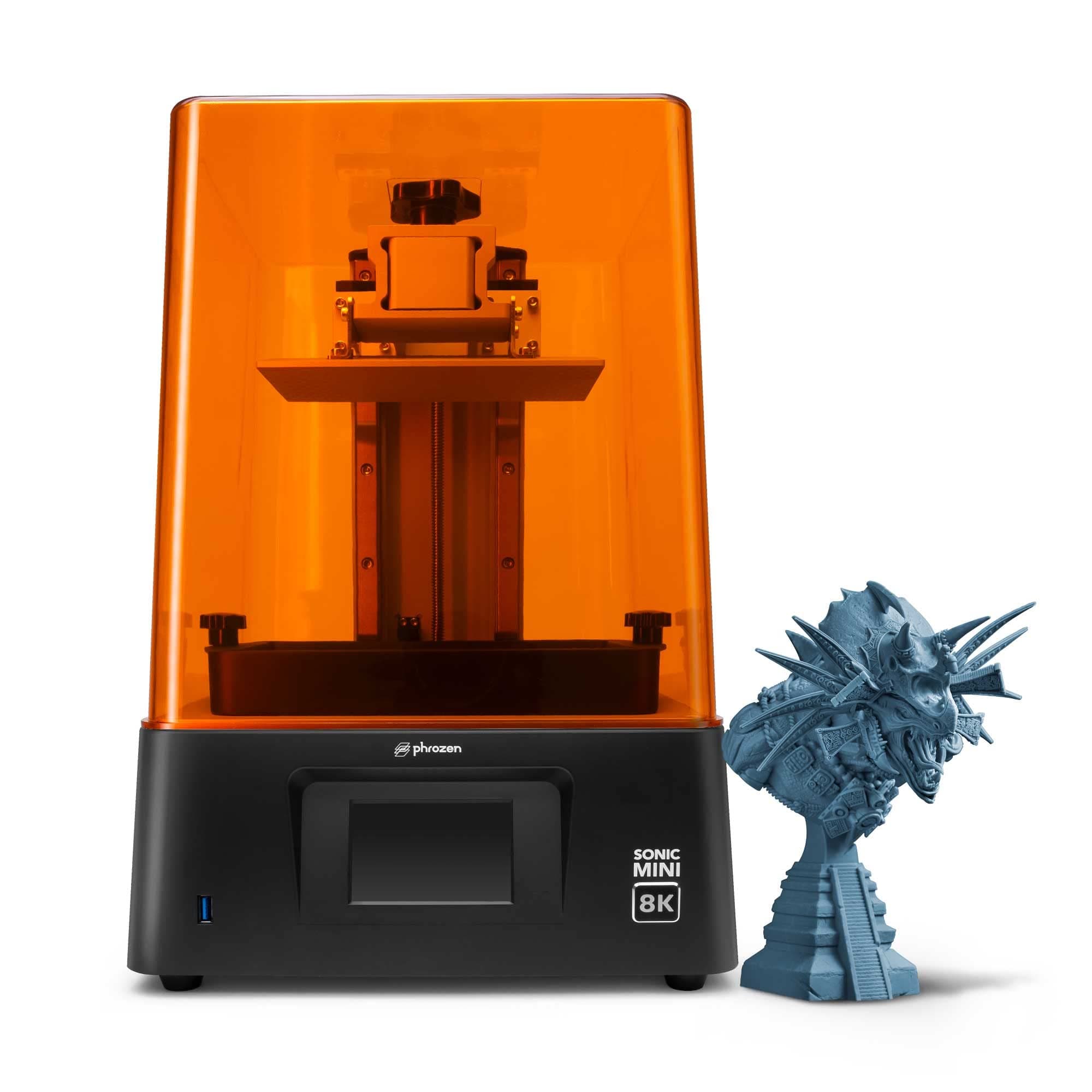 Sonic Mini 8K LCD Resin 3D Printer, Highest Resolution of 22 µm and 1152 ppi, 7.1” Mono LCD Screen, Prints Beyond Handcrafted Models, L16.5 x W7.2 x H18 cm Printing Volume