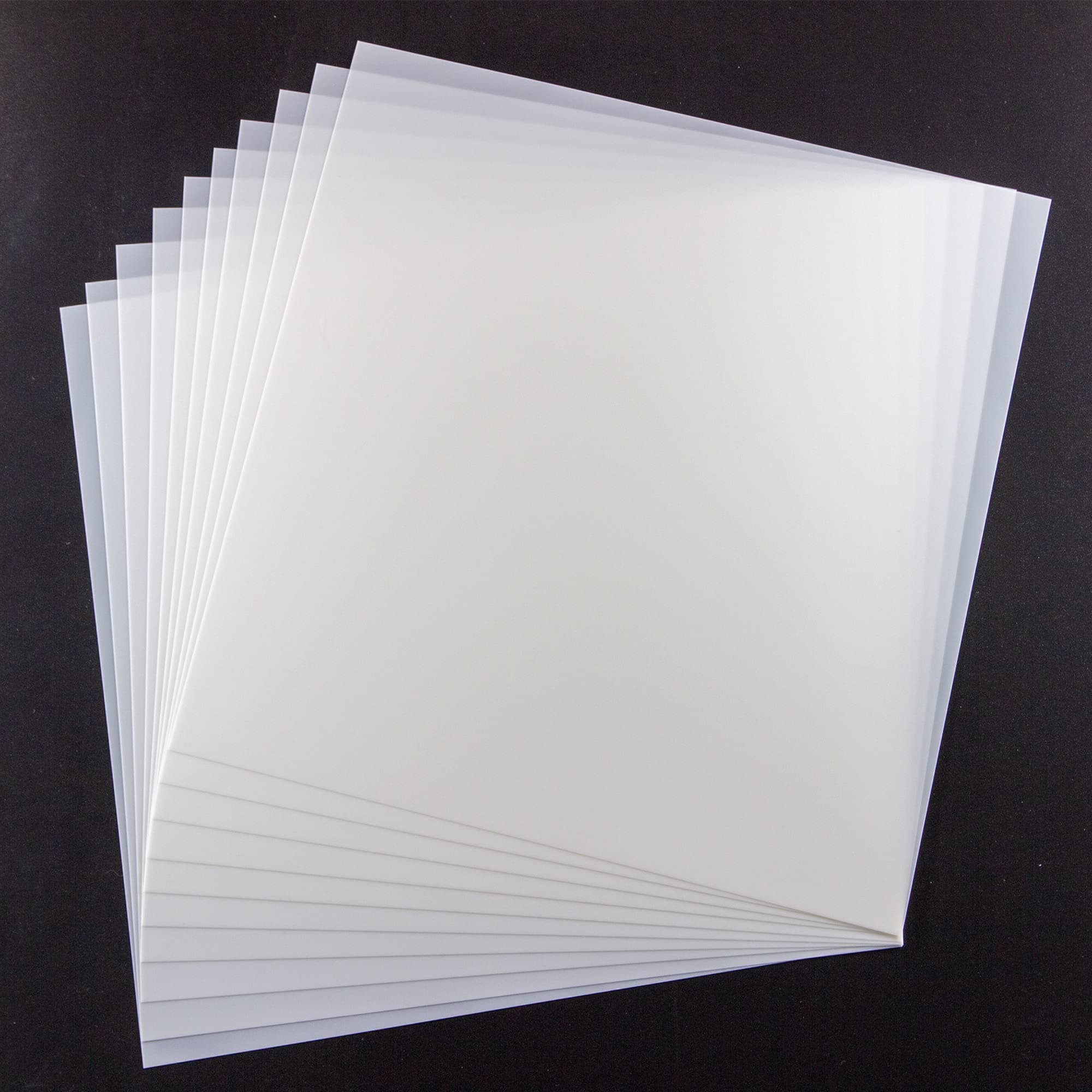 10PCS 7mil Blank Mylar Sheets,12X12“ Milky Translucent PET Blank Stencils Sheets