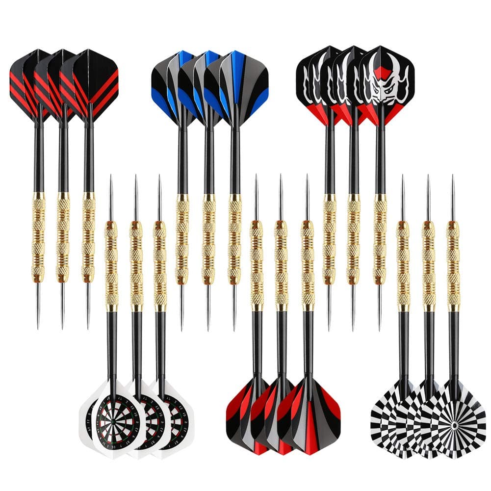 Metal Tip Darts, Steel Tip Darts, 18 Grams Professional Metal Darts, Darts Metal Tip Set, Metal Darts for Dartboard