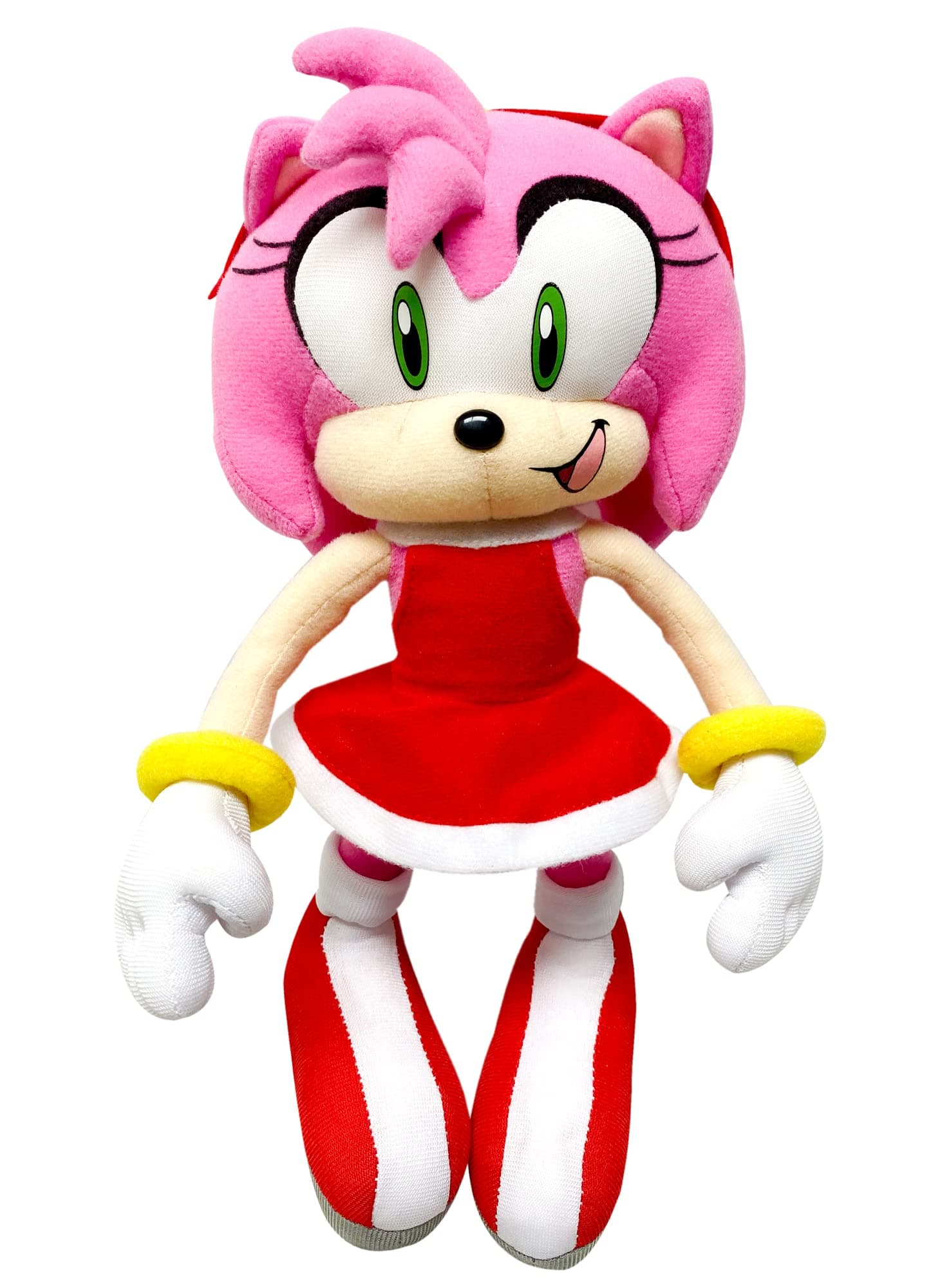 GE Animation GE-52635 Sonic the Hedgehog 9 Amy Rose in Red Dress Stuffed Plush by GE Animation