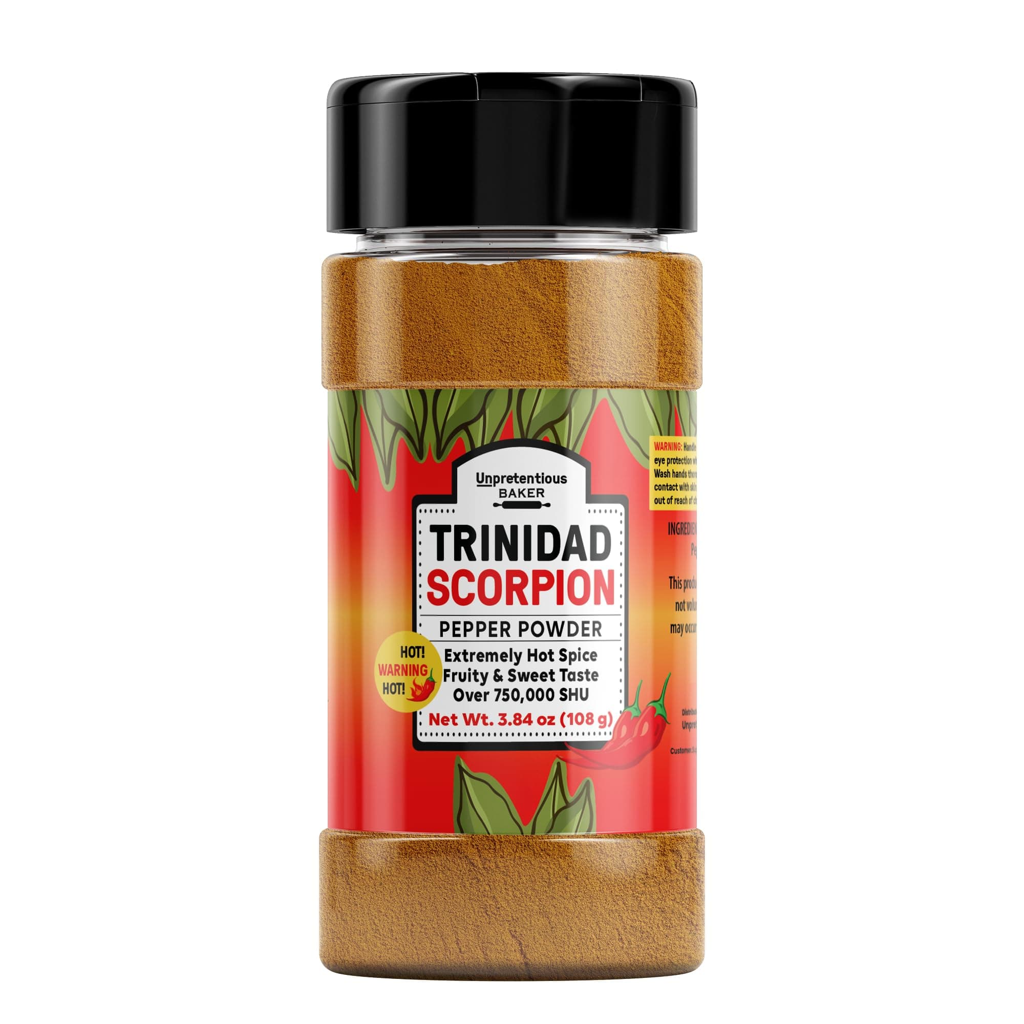 Unpretentious Trinidad Scorpion Pepper Powder (1 Cup) Extremely Hot, Pure Ground Chile Pepper