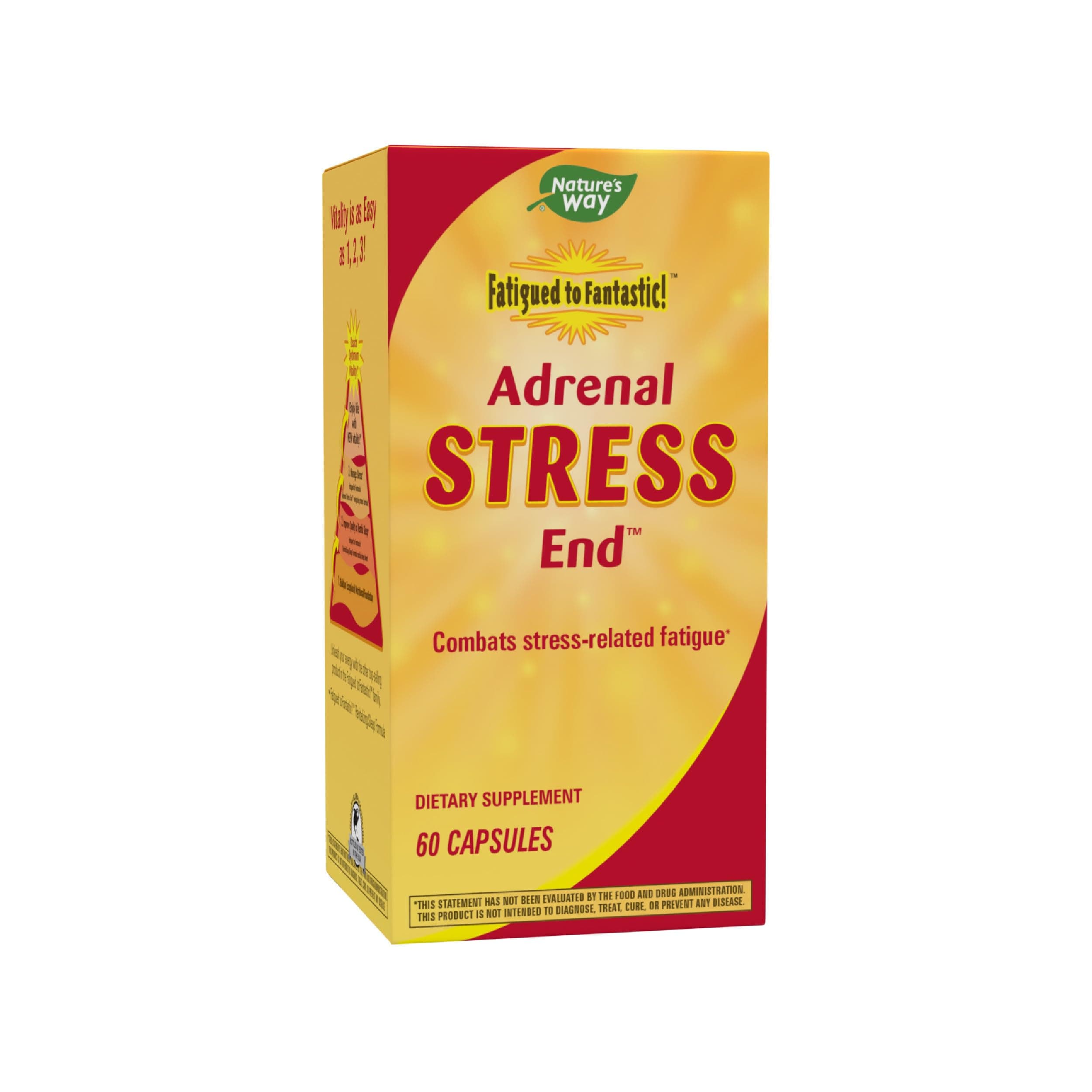 Nature's Way Fatigued to Fantastic! Adrenal Stress End, Stress-related Fatigue Support*, 60 Count