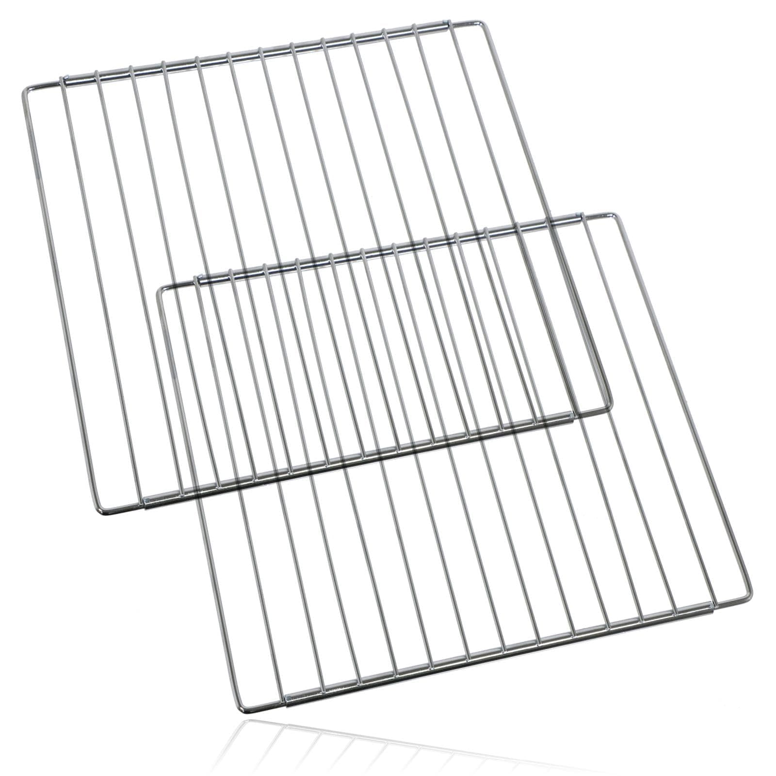 Spares2go Universal Fridge Shelf Adjustable Refrigerator Freezer Rack Chrome Plated x 2