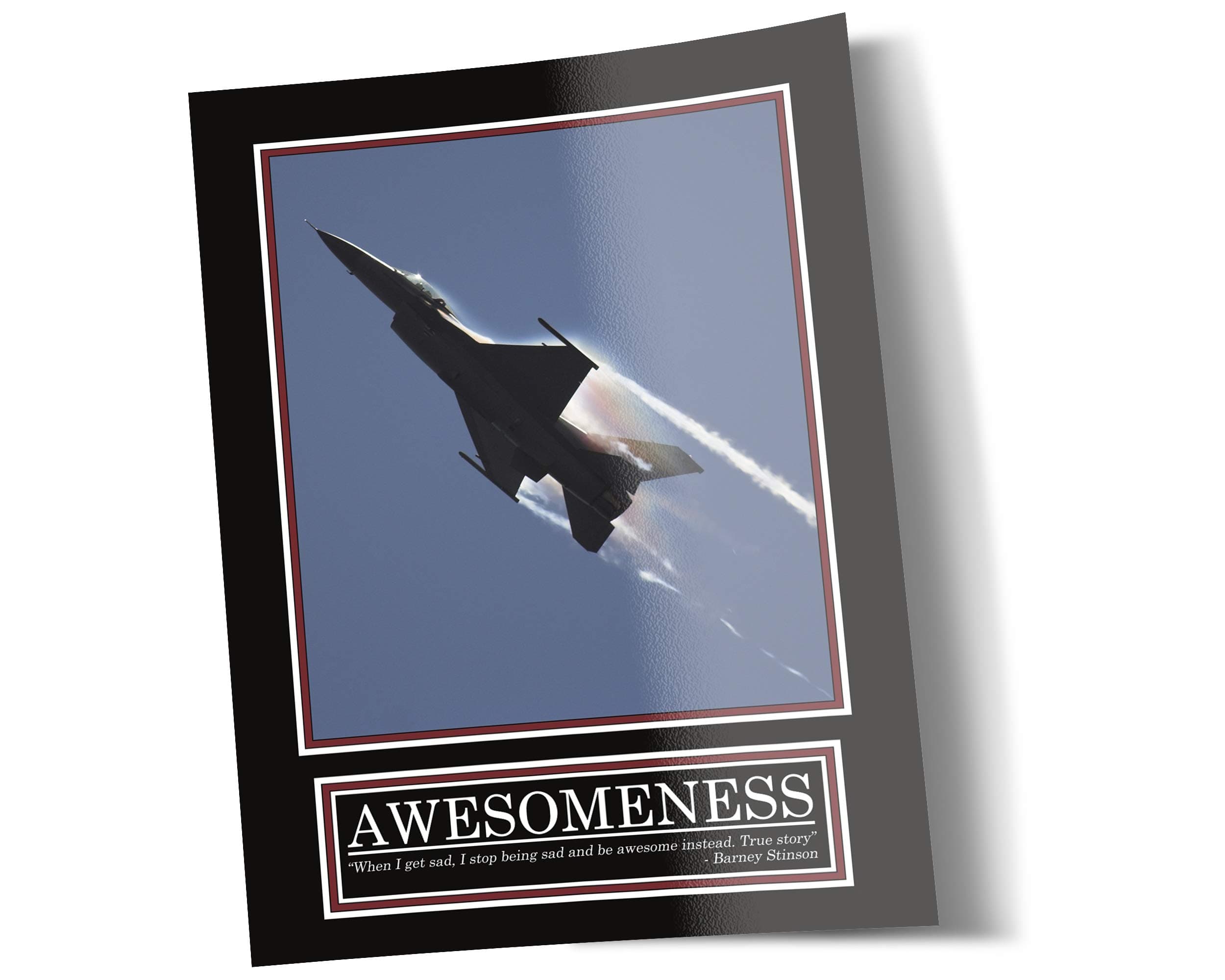 GREAT ART Awesomeness Poster - Original Barney Stinson Wallpaper - 23,3 x 33,1 in (59,4 x 84,1 cm) Jet How I met Your Mother Motivational Quotes Office Awesome Suit Up Images - Nr. 1