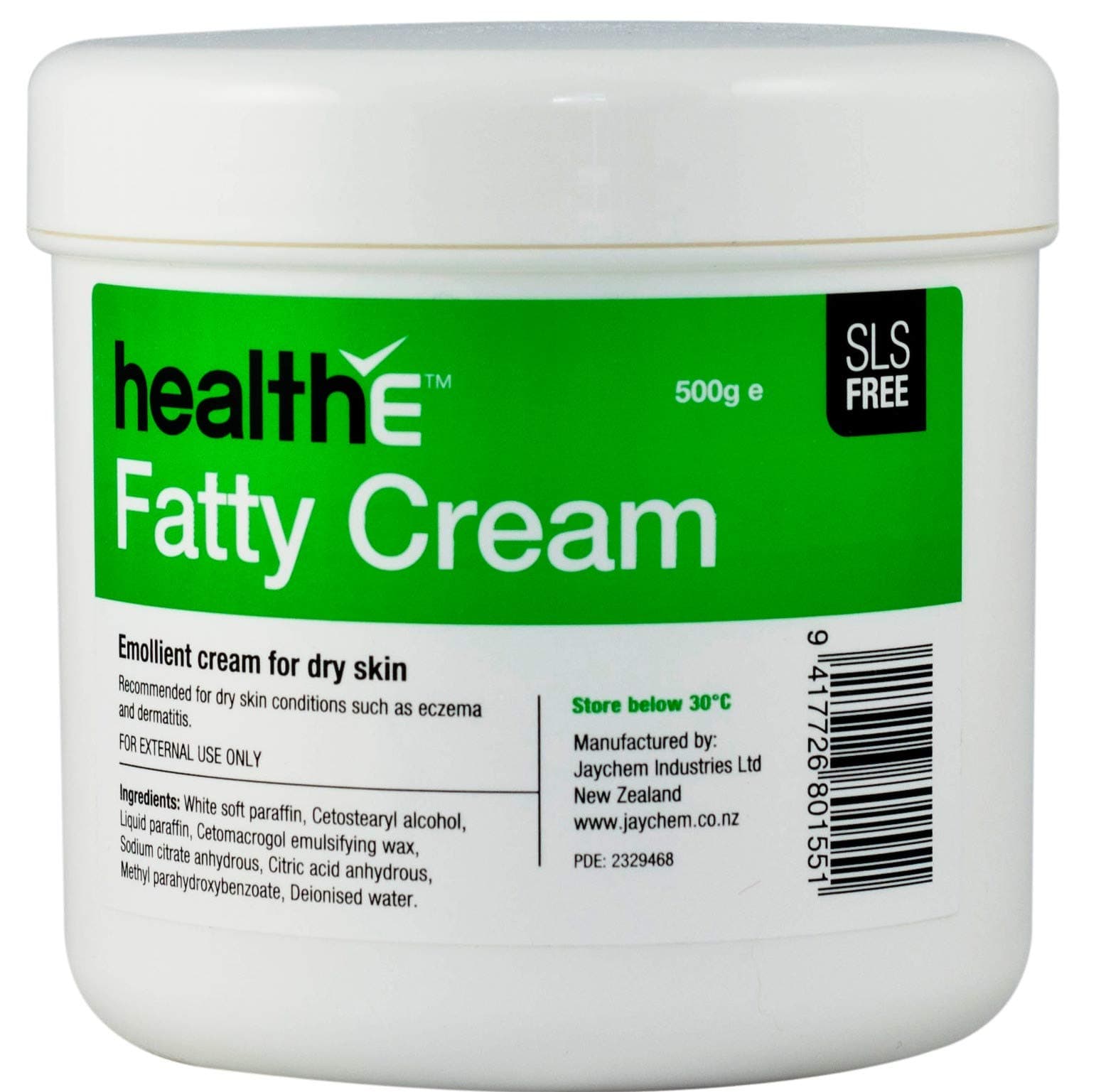 Fatty Cream - Suitable for Dry Skin, Eczema, Dermatitis, Psoriasis and Sensitive Skin (500g Pot)