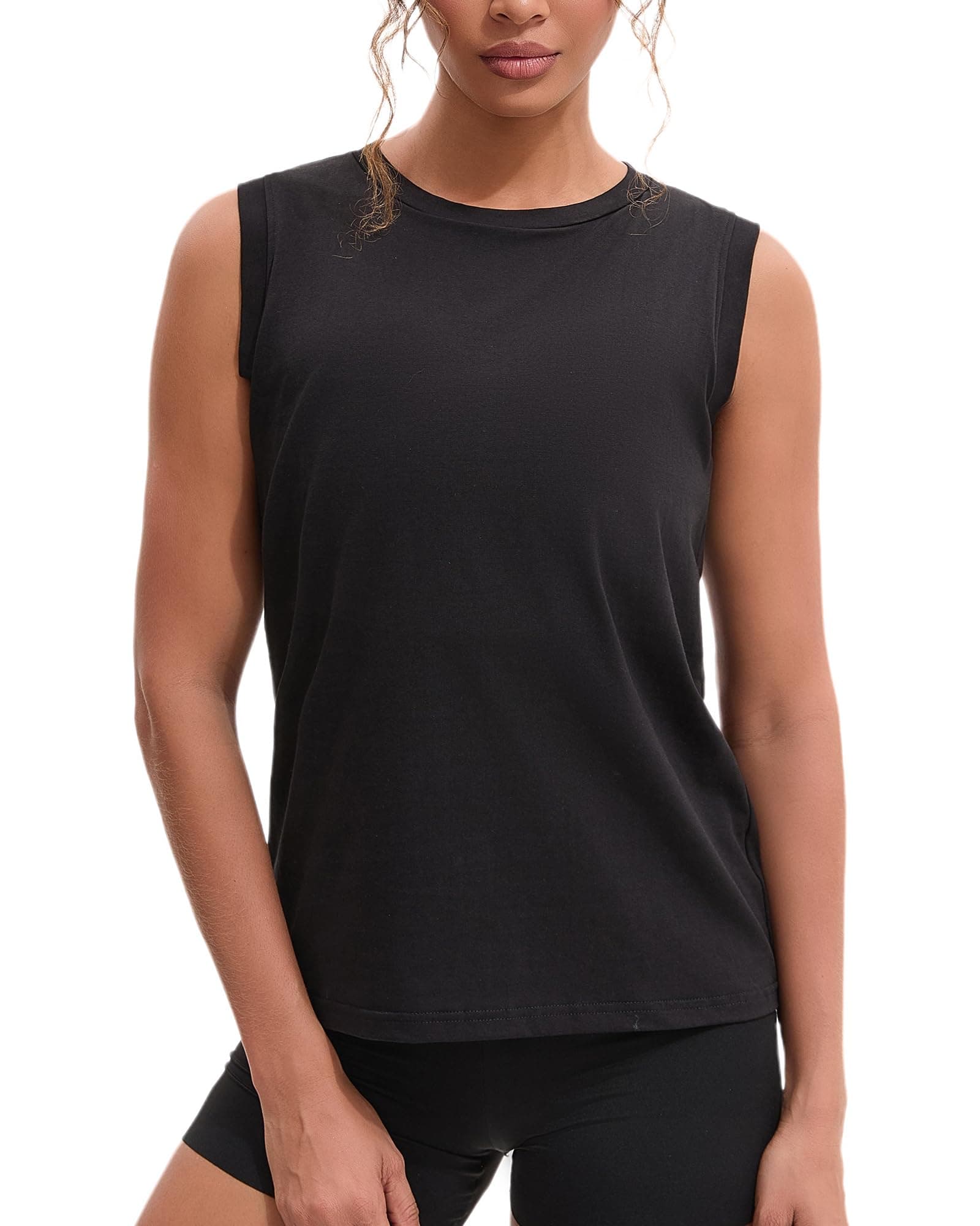 Women Tomboy Transgender FTM Built-in Elastic Band Long Chest Binder Swim Tank Top