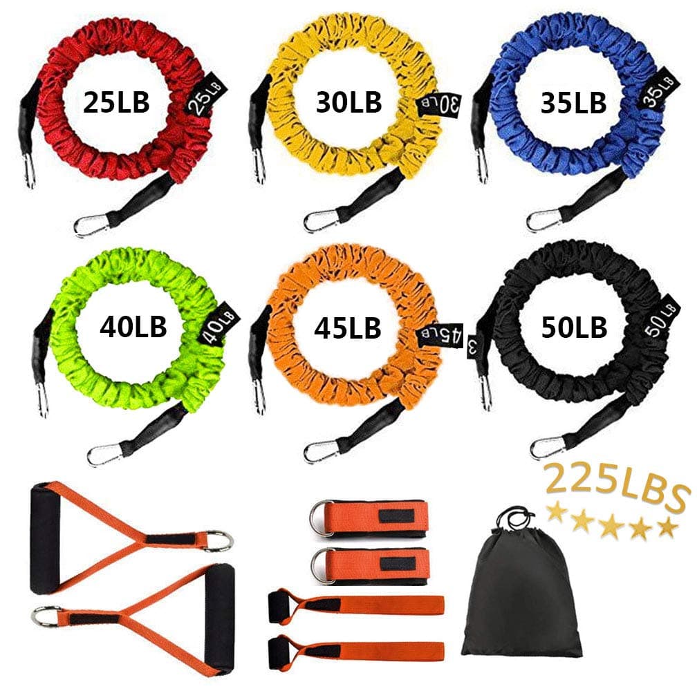 Resistance Band with Handle, Exercise Bands with Handles, Ideal for Strength Training, Muscle Toning, Physical Therapy