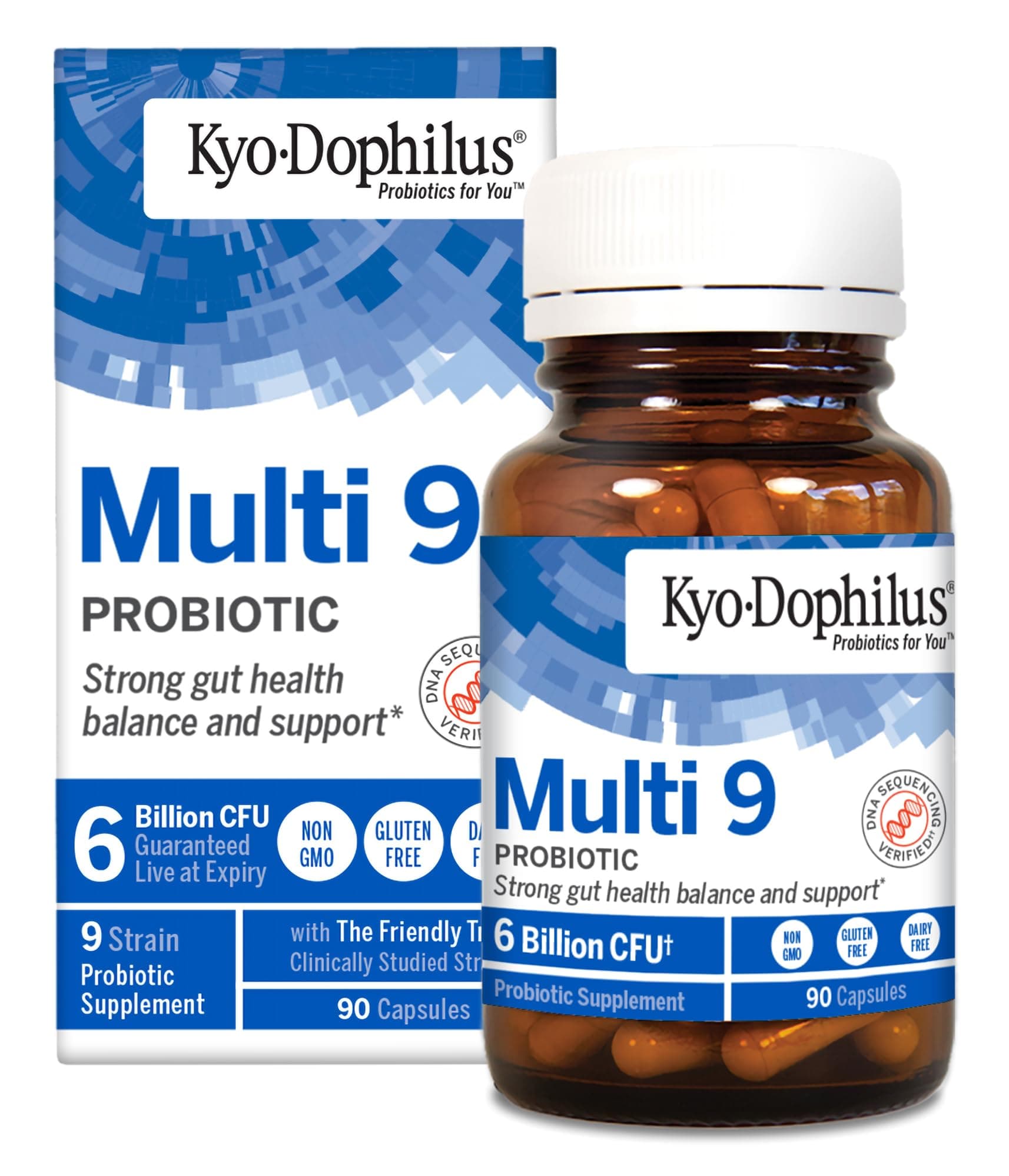 Kyolic Kyo-Dophilus 9, Intestinal Balance & Immune Support, 90 Capsules