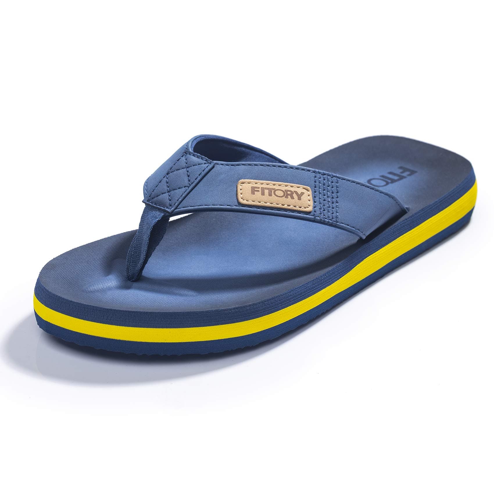 Men's Sport Flip Flops, Comfort Thong with Arch Support Shoes Summer Outdoor Sandals UK Size 5-14