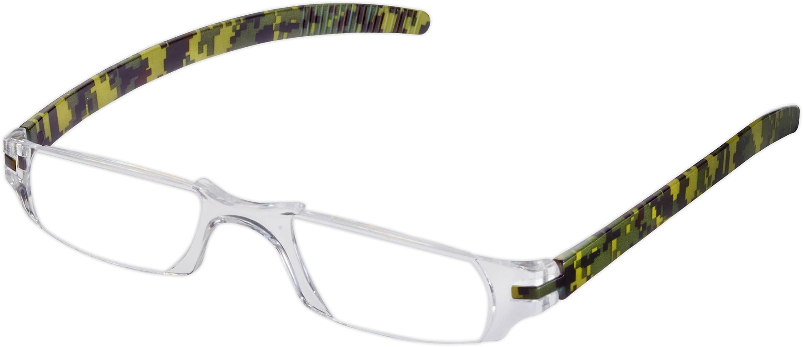 Fisherman EyewearSlim Vision Rimless Reading Glasses, Camouflage