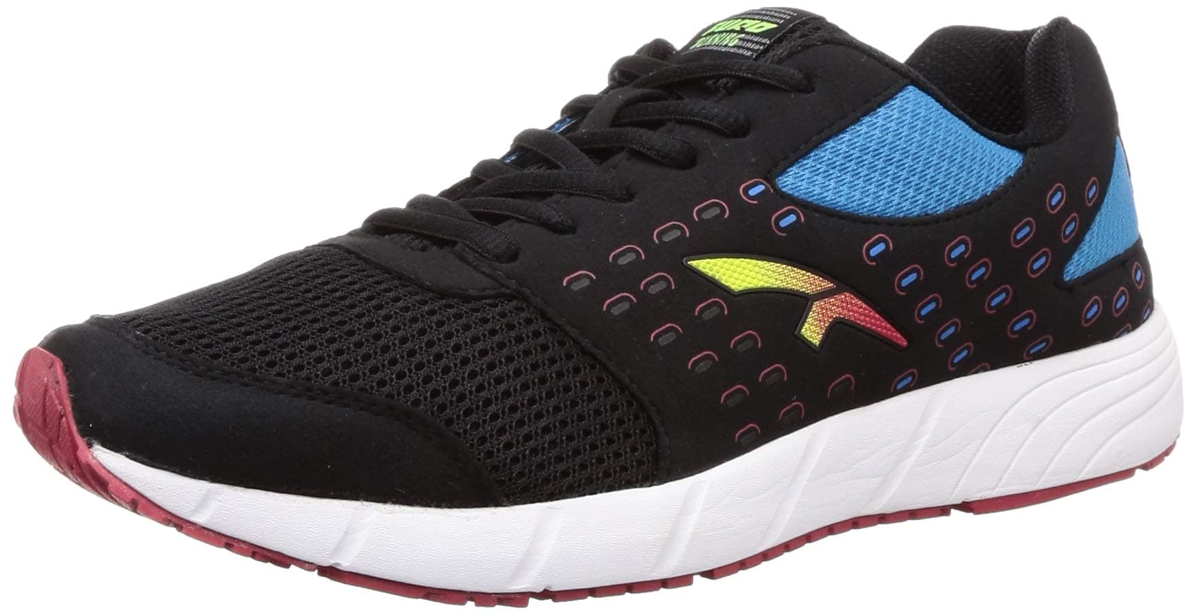 Men's W3004 Black Running Shoes - 7 UK/India (41 EU)(W3004 1056)