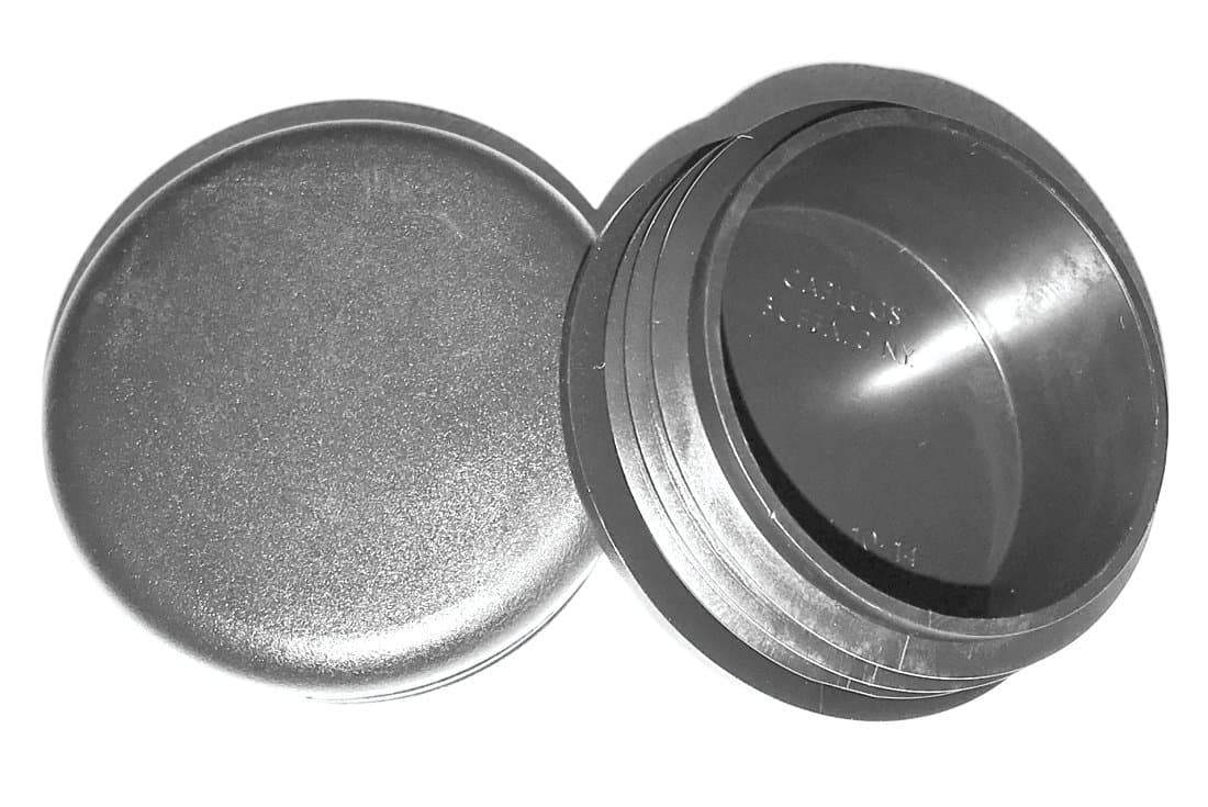 (Pack of 4) 2-1/4" CAPLUGS (10-14 Ga 1.99"-2.08" ID - 2.25 Inch OD) Round Black Plastic Caps | Office n Patio Furniture Finishing caps | Fitness Eqpt End Caps | Fencing Post Inserts | by SBD