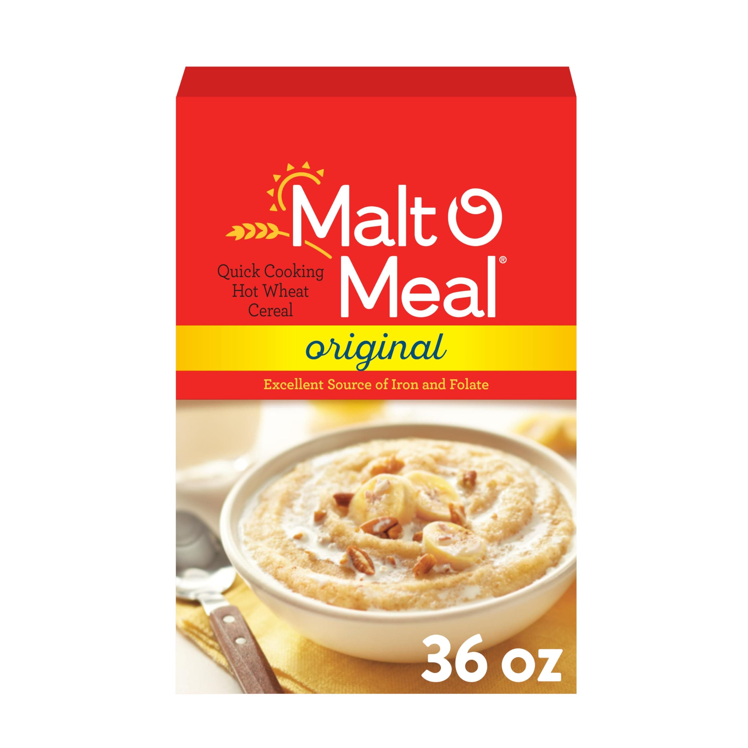 Malt-O-Meal Hot Cereal, Original Flavor, Quick Cooking, 36 Ounce