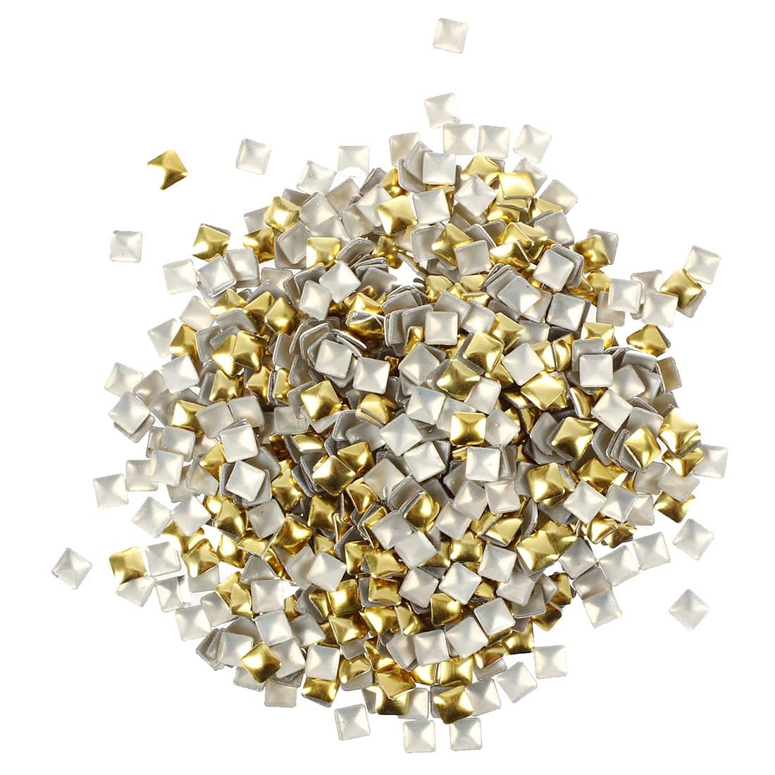 Pack of 270 Nail Art Studs - 4mm - Gold and Silver - Nail Art - Rhinestone - Gems from Y2B