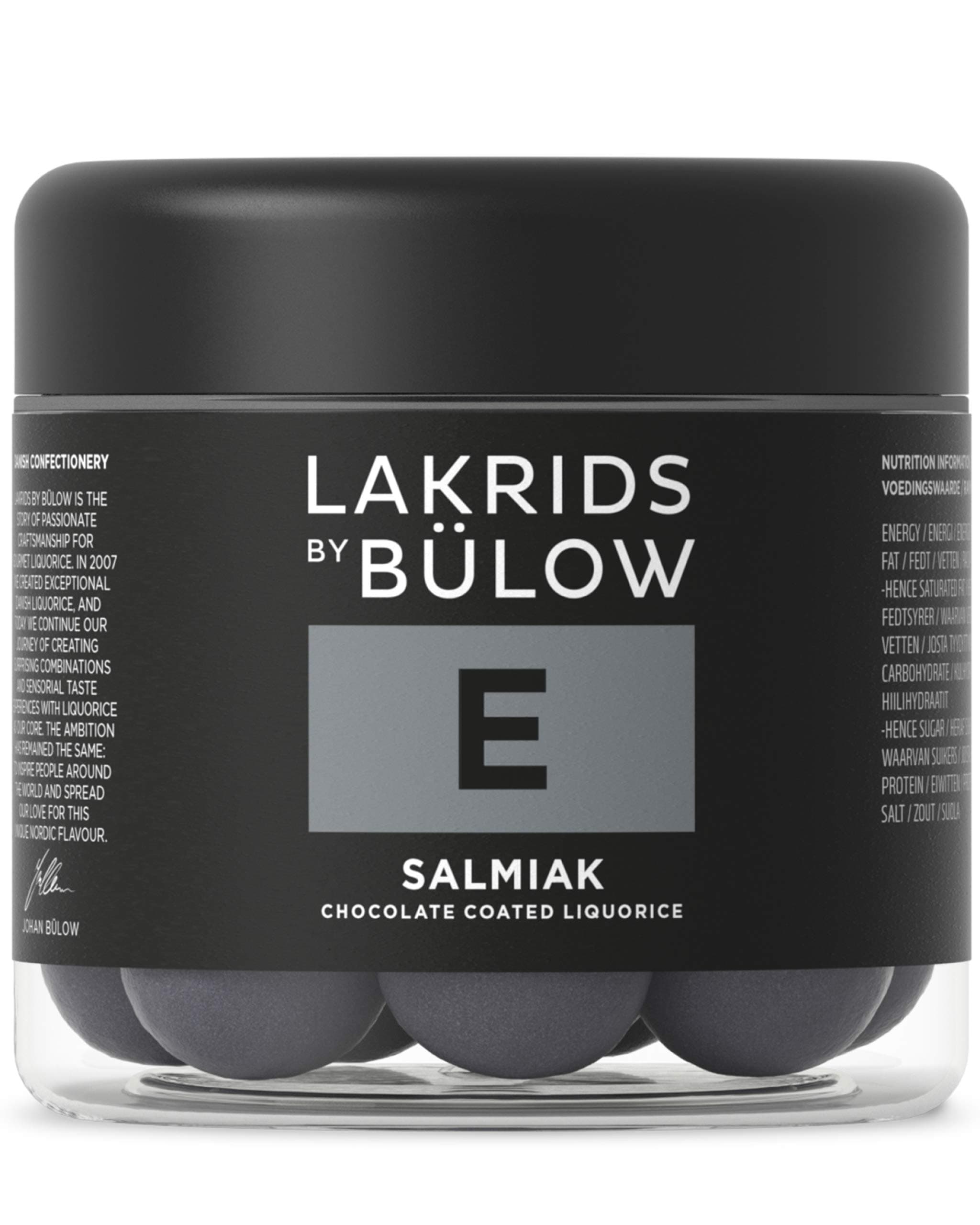 LAKRIDS BY BÜLOW - E - Slamiak - 4.4 oz - Chocolate Coated Gourmet Licorice - Authentic Scandinavian Candy Produced in Denmark