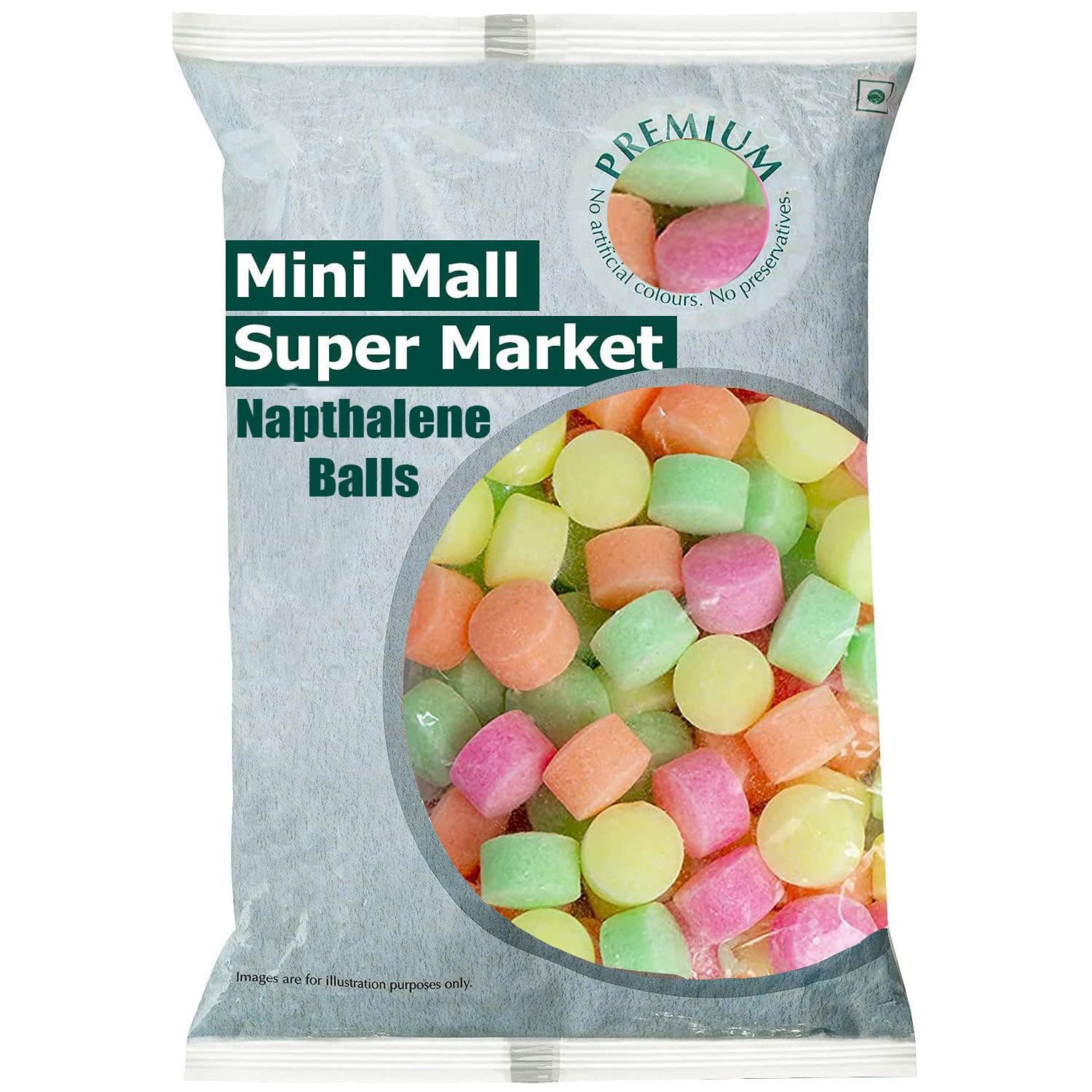 Mini Mall Super Market Naphthalene Balls/Freshness Ball/Fresh Naphthalene Balls For Home/Bathroom/Clothes/Pantry/Wardrobe/Basin (250 Gm)