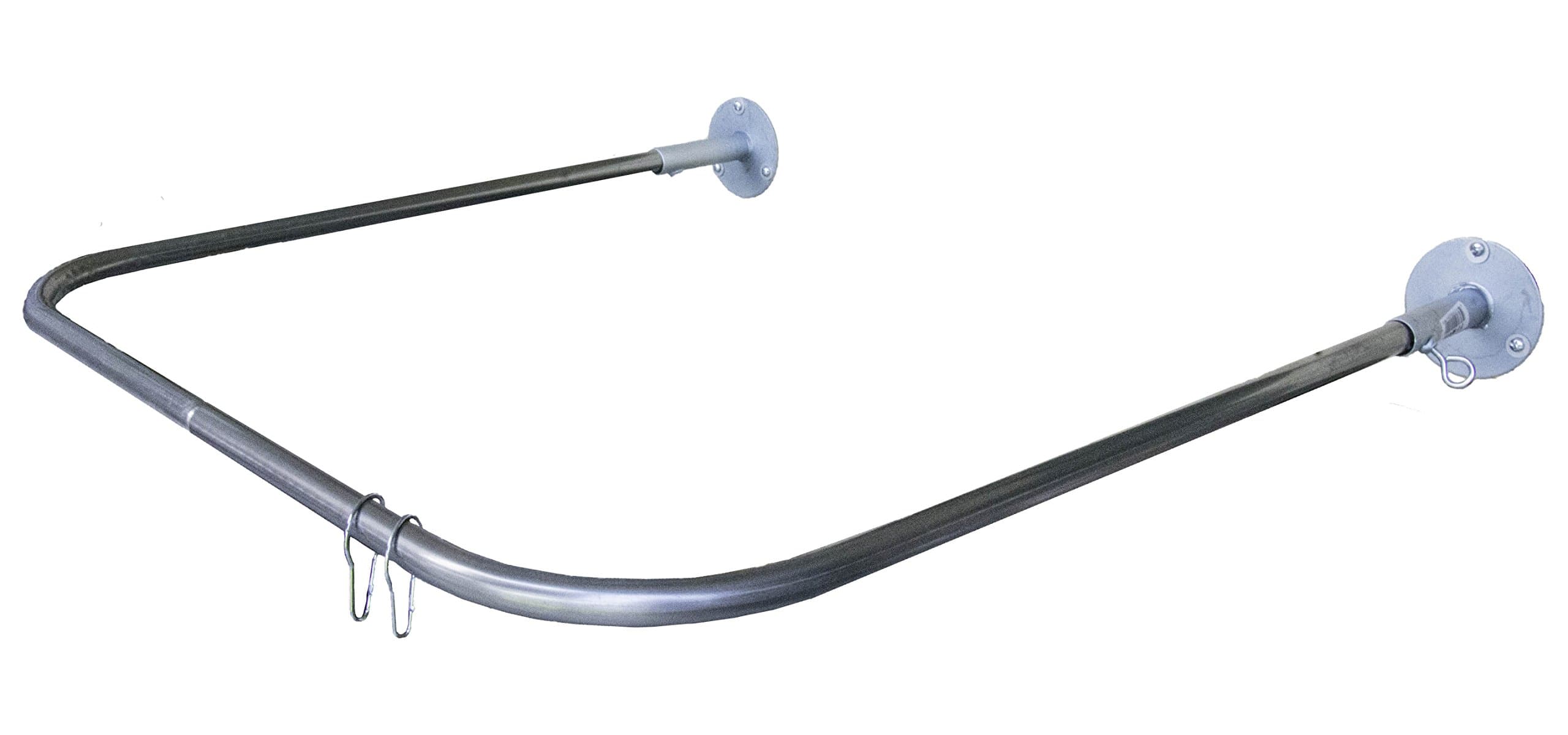 30 X 30 Inch removable RV camper motorhome trailer shower rod that stows away when not needed also works to create a toilet bathroom stall heavy duty