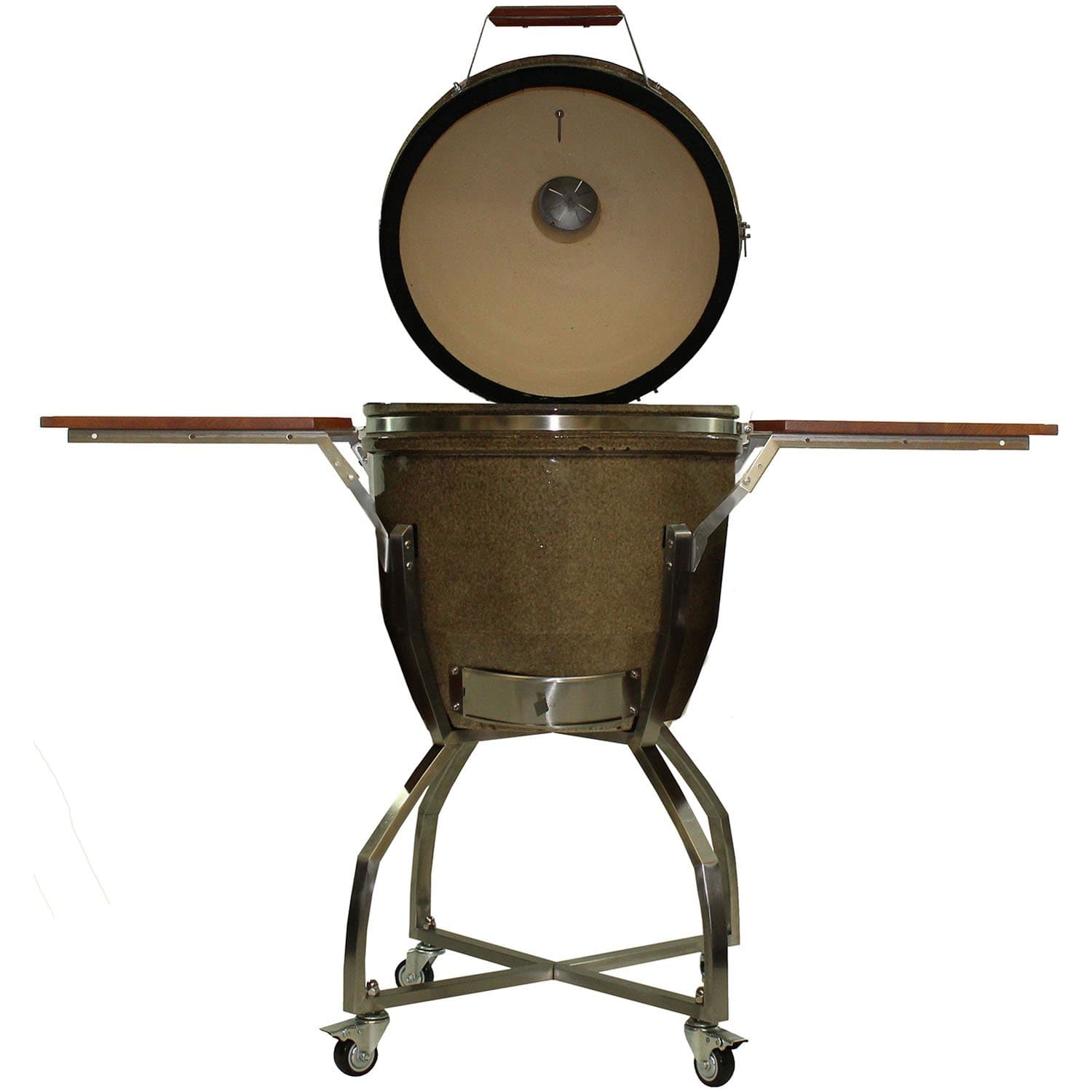 Hanover Grills HAN191KMDCSCA-TN Kamado Cart, Shelves and Accessory Package, Desert, 19" Grill