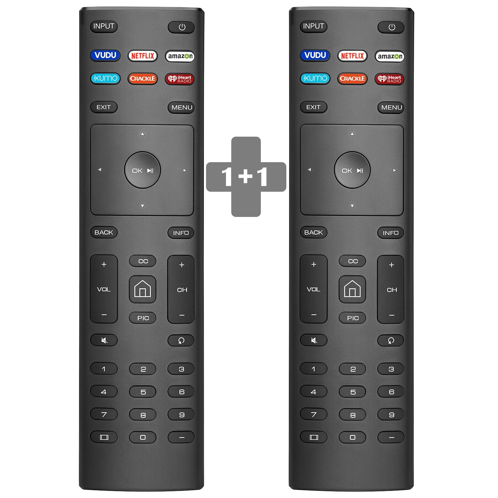 【2 Pack】 Universal Remote Control for All VIZIO Smart TV Remote,Replacement Compatible for All VIZIO LED LCD HD 4K UHD HDR Smart TVs