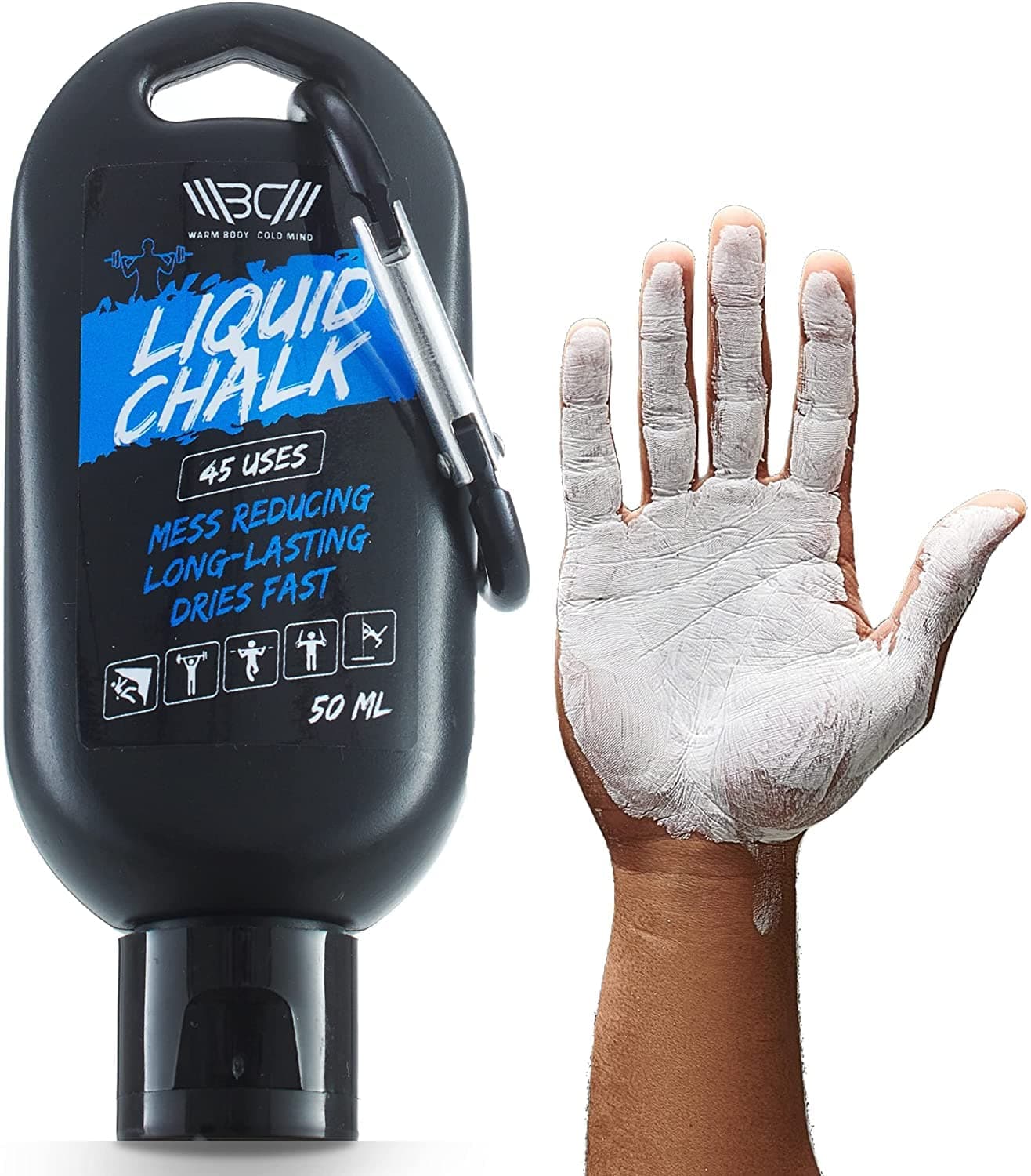 Liquid chalk for Weight Lifting - Sweat Free Gym Chalk - Hand Grip for Powerlifting Deadlift Weightlifting Climbing, Gymnastic Chalk for Crossfit