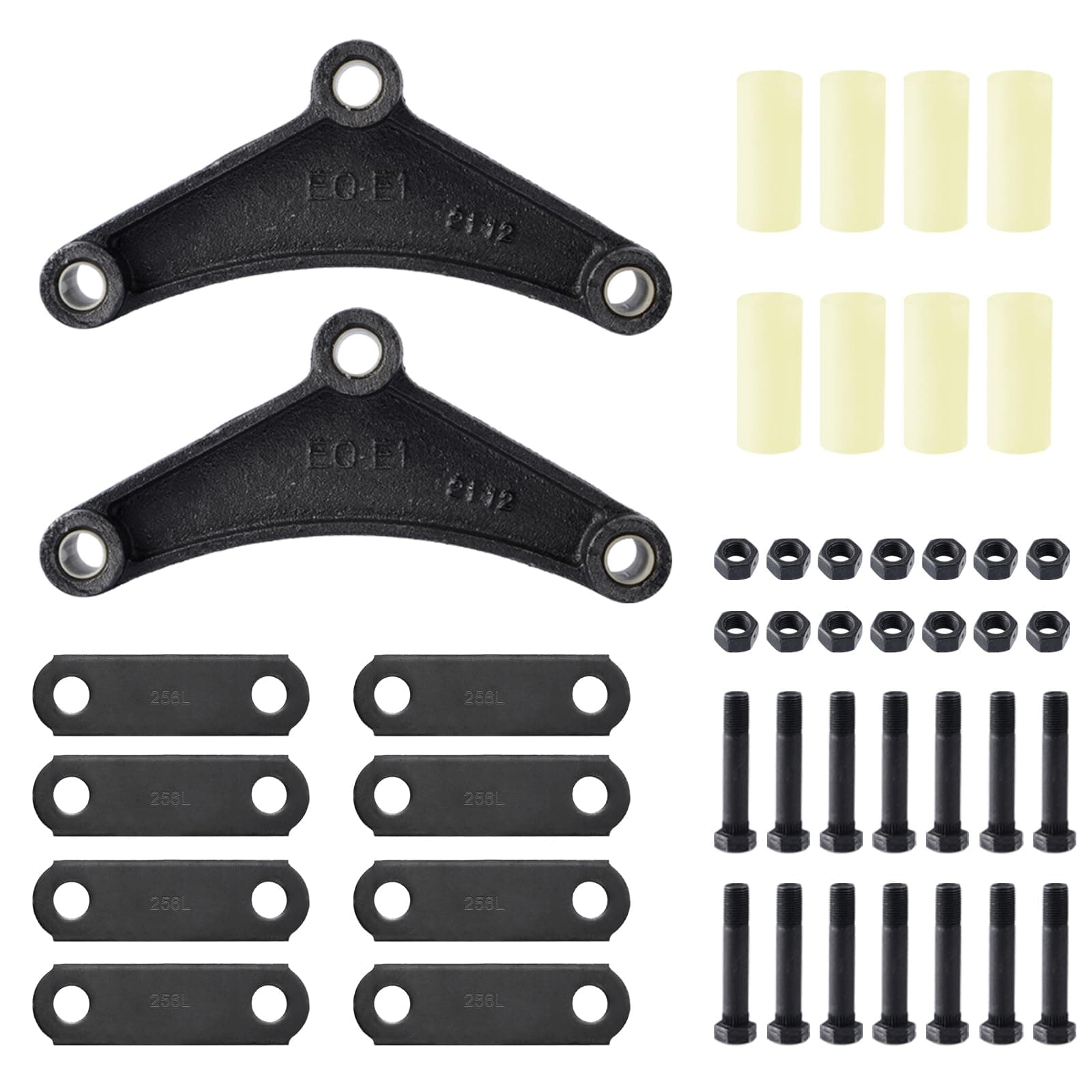 Trailer Shackle Kit, Tandem Trailer Axle Shackle Kit for Double Eye Springs (3.5K -5.2K Axles)