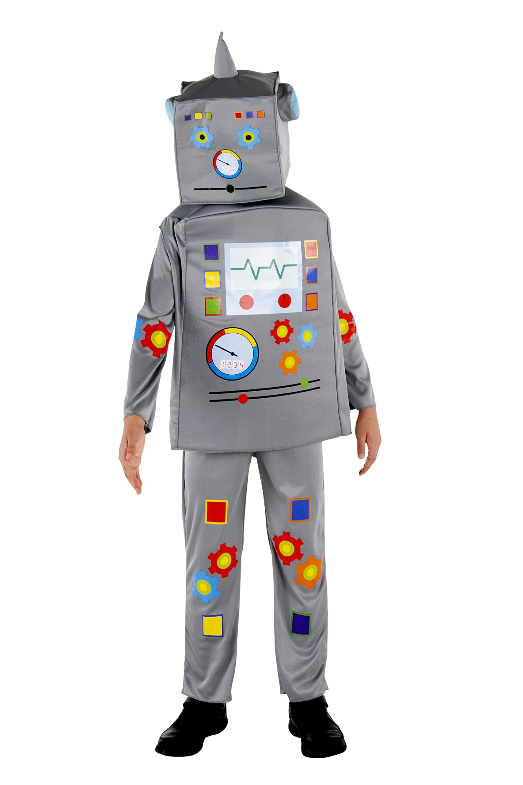 Dress Up America Robot Costume for Kids - Robot Jumpsuit, Tunic & Headpiece Set