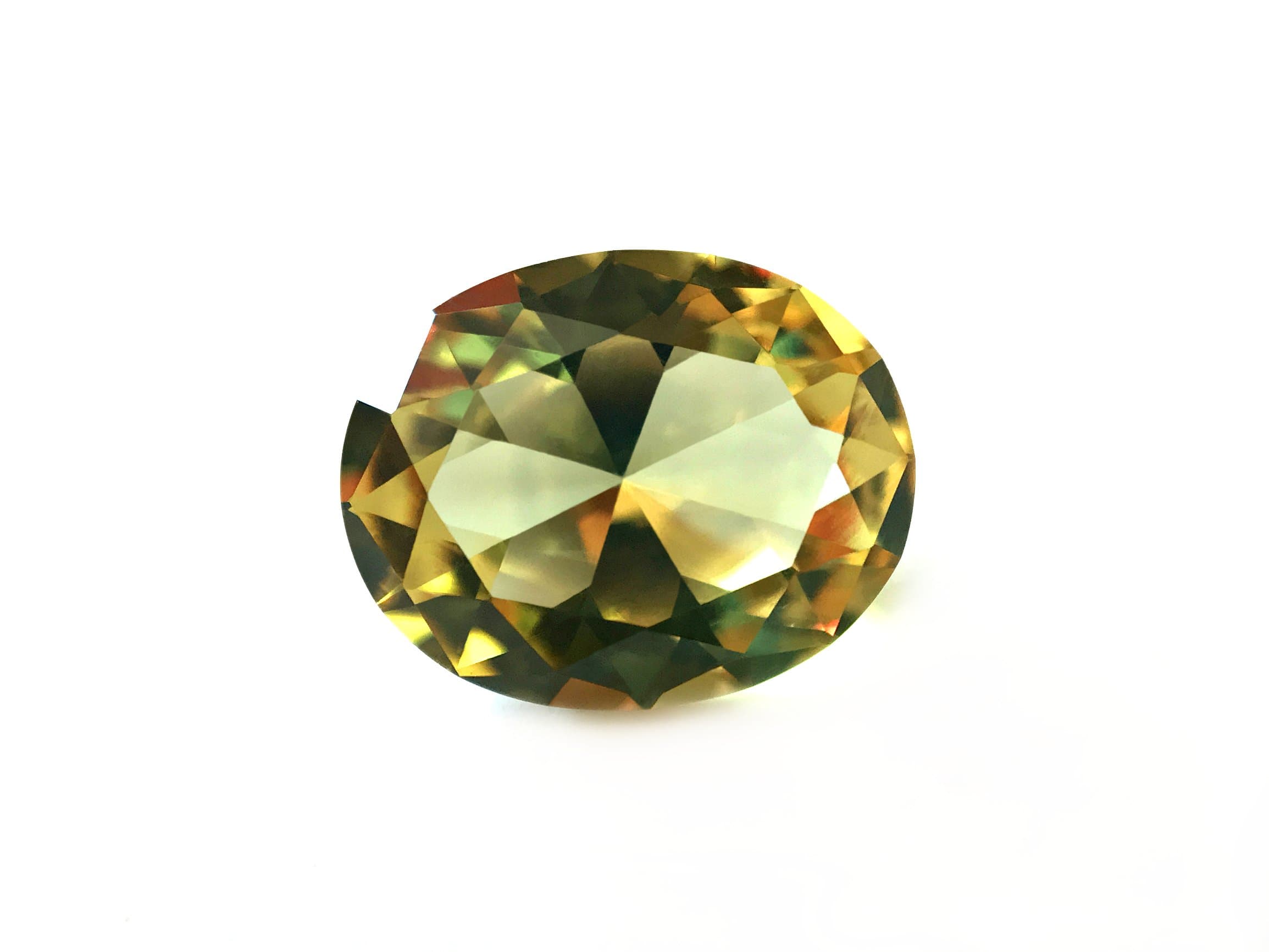 Diaspore #1405. Color Change. Oval 10x8 mm. 3 ct. SIAMITE Created Gemstone US@GEMS