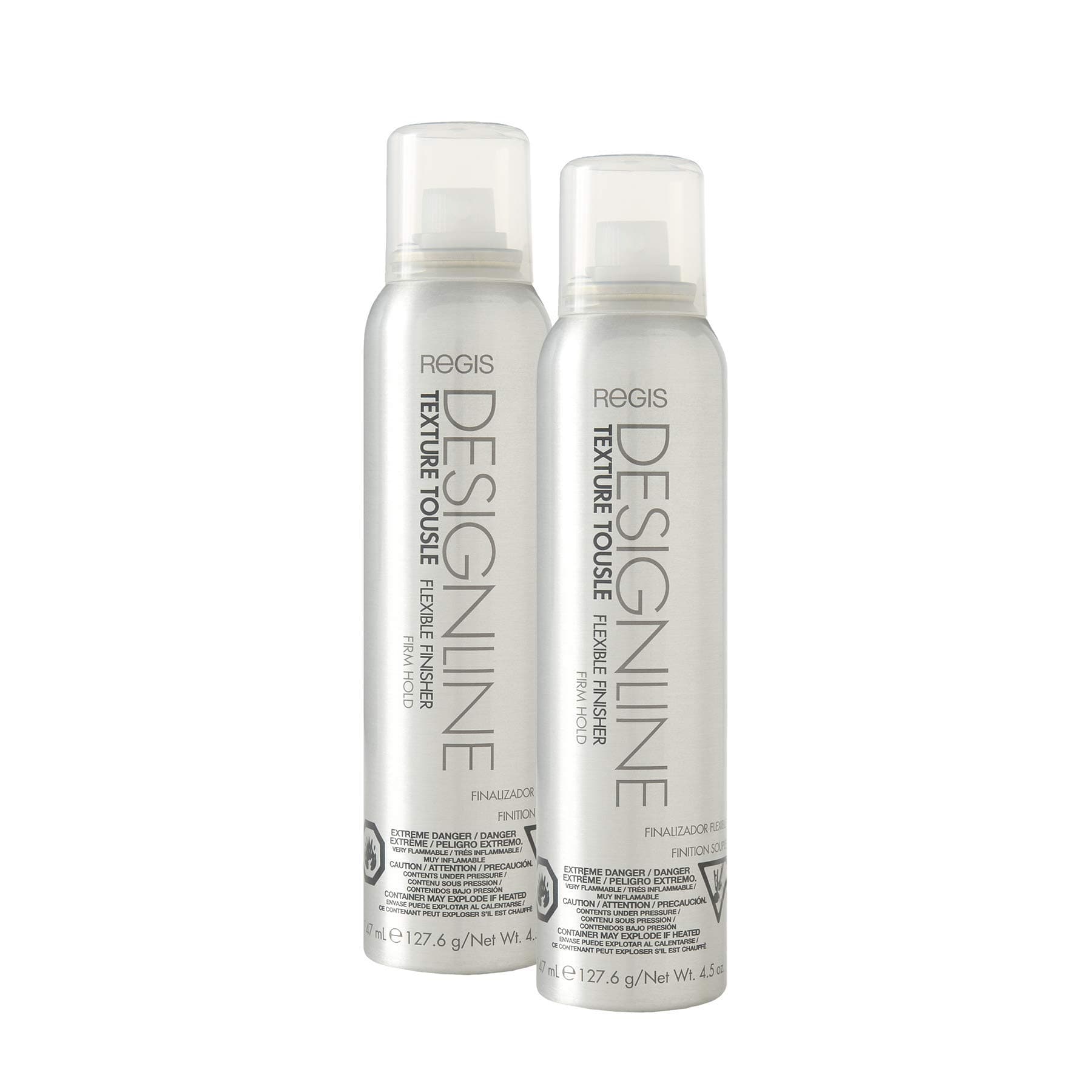 DESIGNLINE Texture Tousle Flexible Finisher - Regis Heat Styling Protectant, Hair Spray that Helps Hold Hair in Place and Create a Full and Tousled Look (2 Pack)