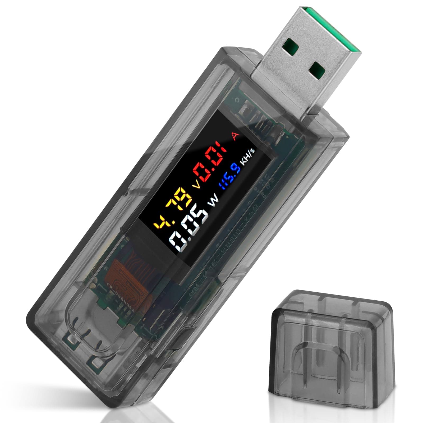 NM USB Chian ESP32 BTC Solo Lottery Miner with Ammeter Low Power USB A Interface Multiple Device 117KHs High Winning Probability WiFi Bluetooth LoRaWAN Development Board