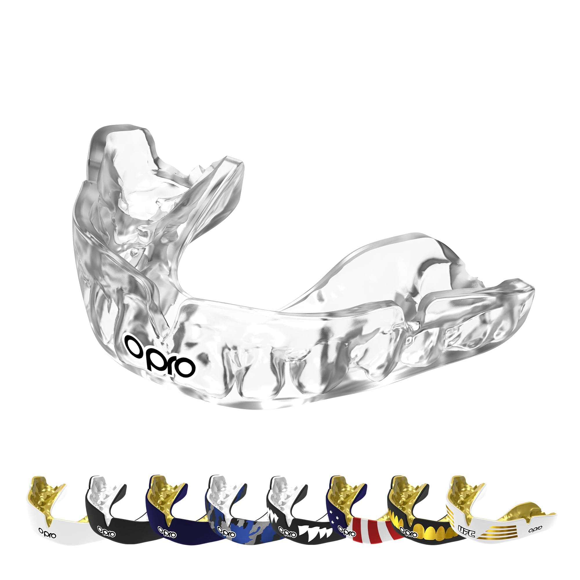 OPRO Instant Custom-Fit Mouthguard – Dentist Level Gum Shield Adult and Kids – OPRO Mouth Guard Boxing and MMA, Self-Fit Gum Shield Rugby and Hockey – Maximum Protection with Dental Warranty