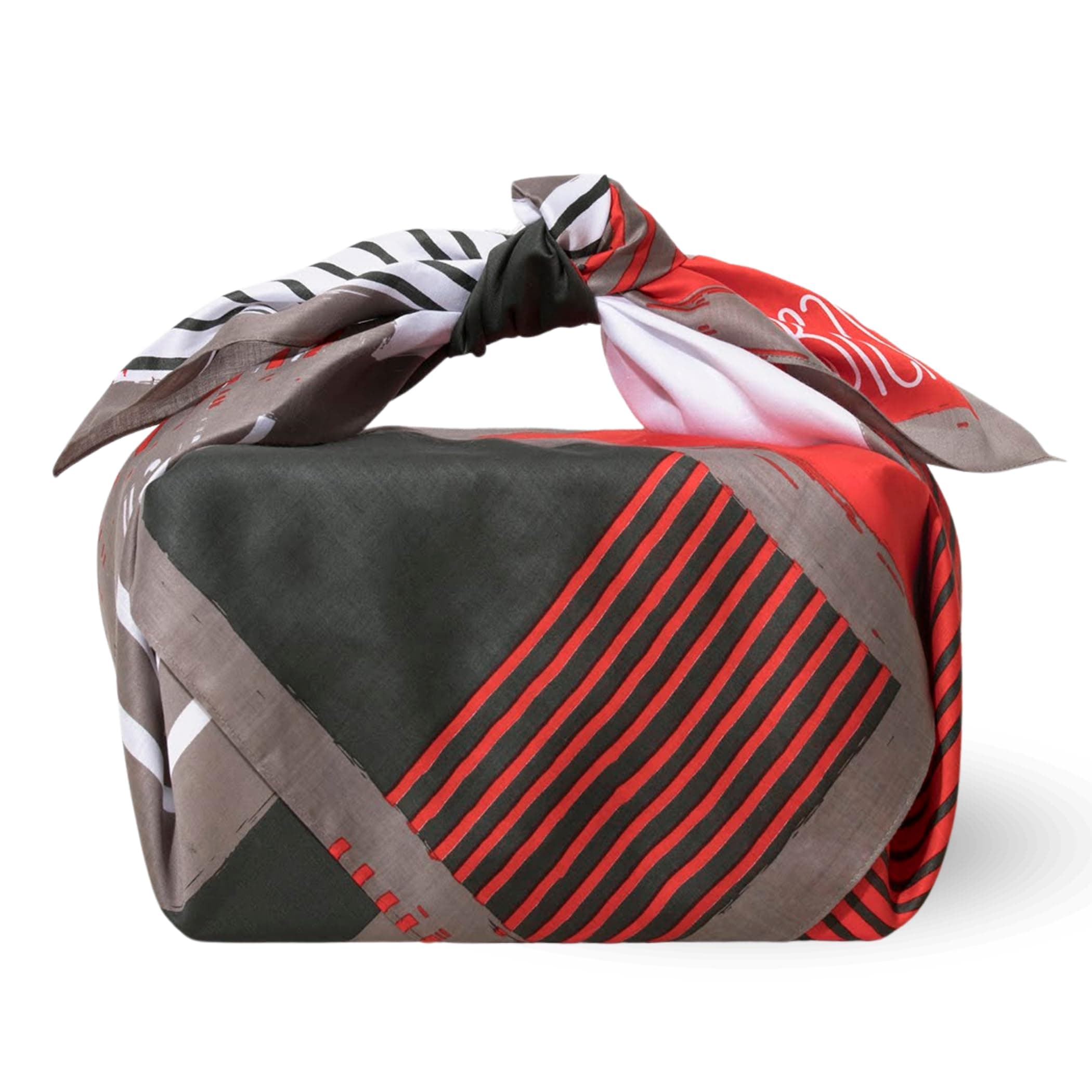 Musubism Large Furoshiki Japanese Gift Wrapping Cloth – 100% Cotton Eco Reusable Fabric Wrap, 39" Square Versatile Cloth for Eco Bag, Travel, Tapestry, and Scarf (Shoji Red)