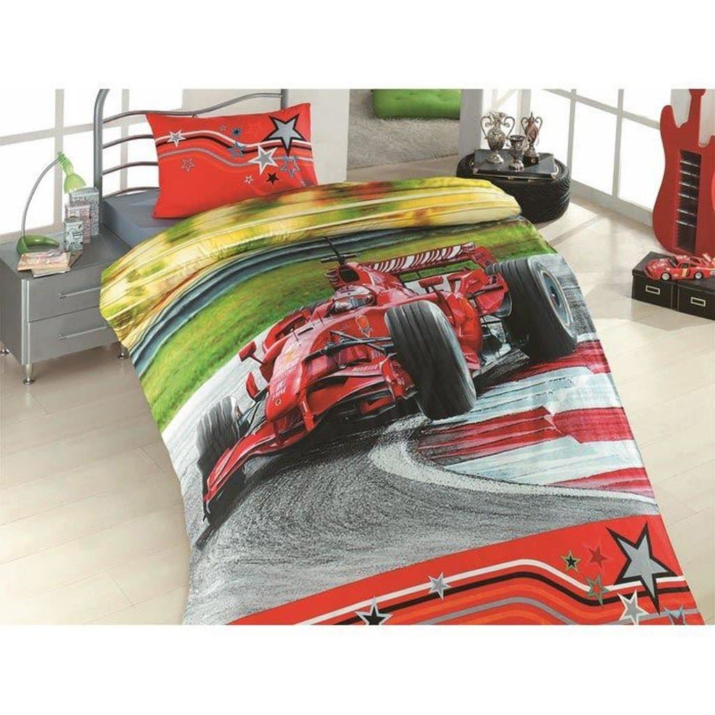 Toros Home Textile Adrenaline Duvet Quilt Cover Set 3 Pcs 100% Cotton Licensed Product Full