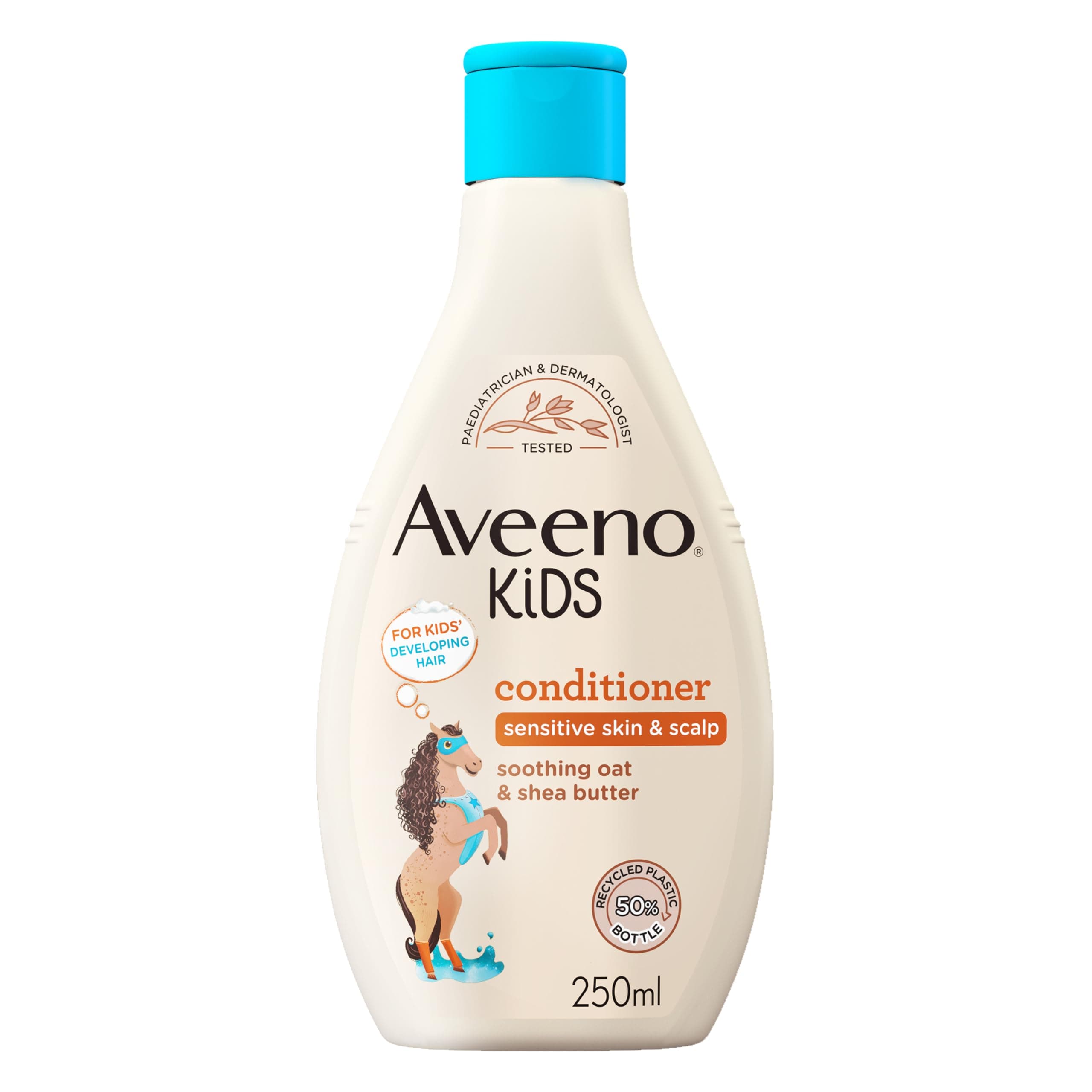 Aveeno Baby Kids Conditioner 250ml | Enriched with Soothing Oat & Shea Butter | Hair Conditioner for Children Developed for Your Little Superhero | Childrens Toiletries Sets