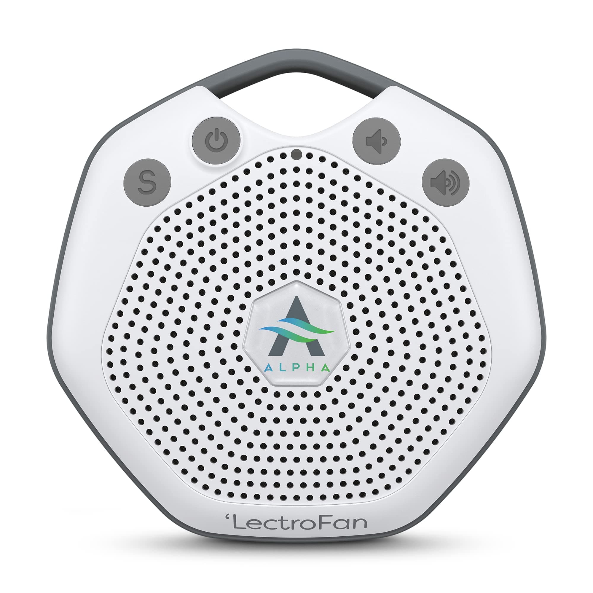 Adaptive Sound Technologies LectroFan Alpha Portable Sleep Sound Machine with 7 Soothing Non-Looping Guaranteed Sounds with Fan, Heartbeat & White Noise for Babies Toddlers & Adults