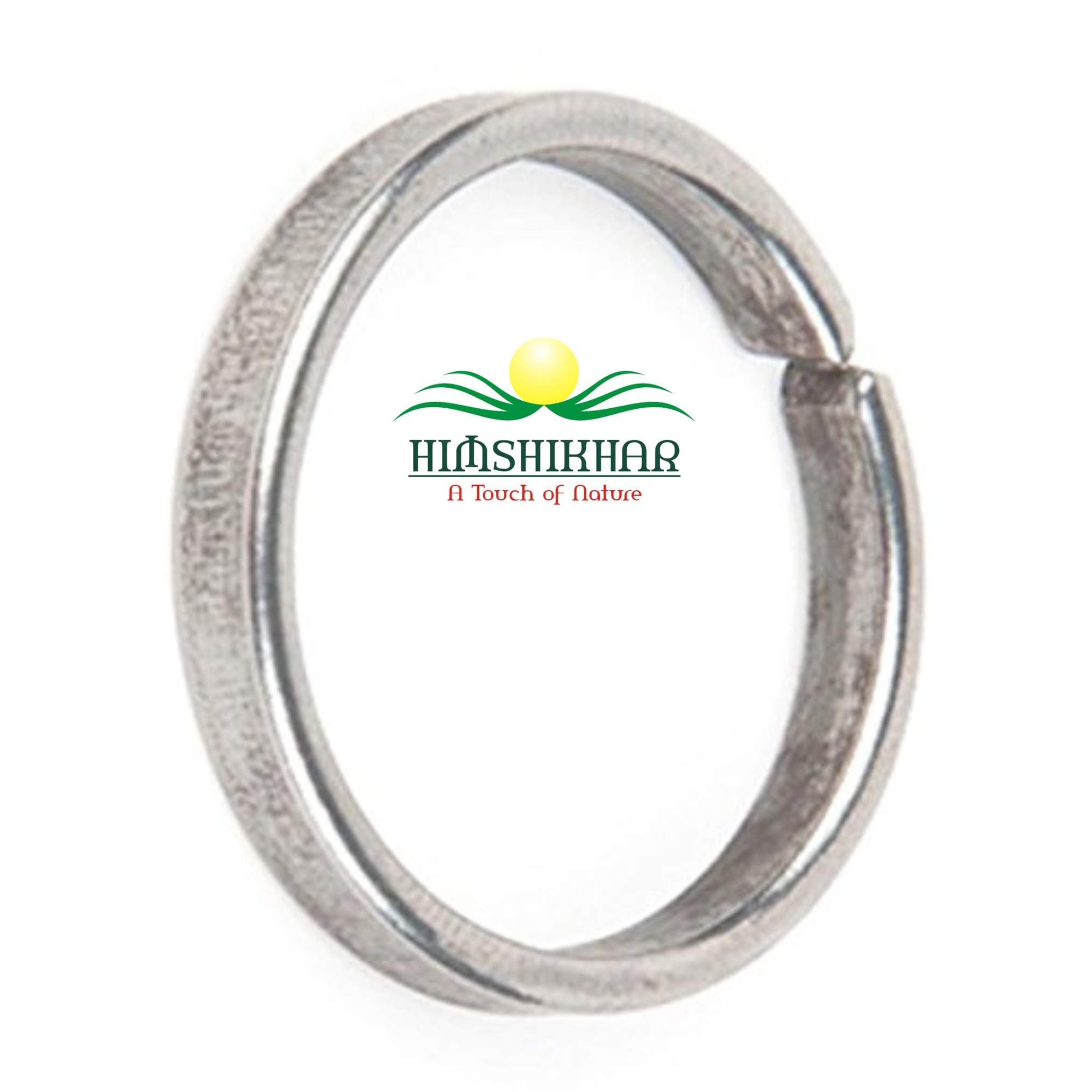 Himshikhar Cast Iron Black Horse Shoe Ring Ghode ke Naal Ki Ring For Unisex Adult for Good Luck, Ward Off Bad/Evil Energy Shani Ring, Restrict Bad, by Green World Pooja Samagri (Free Size; Silver)