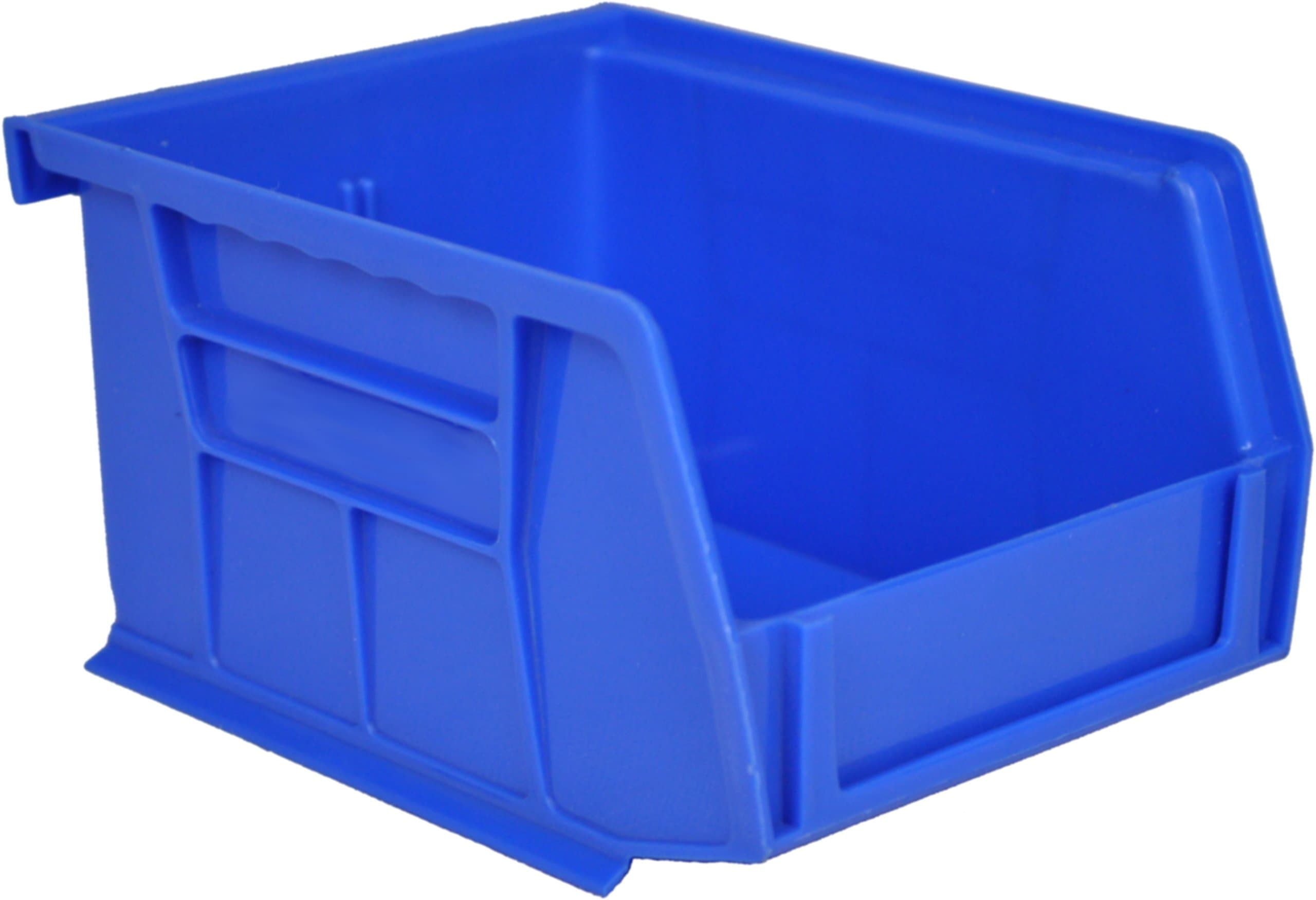 Pack of 24 x Rhino Tuff Bin10 Plastic Storage Parts Bins - Small Stacking Component Box Ideal for Garage Workshop or Warehouse Picking Bin …
