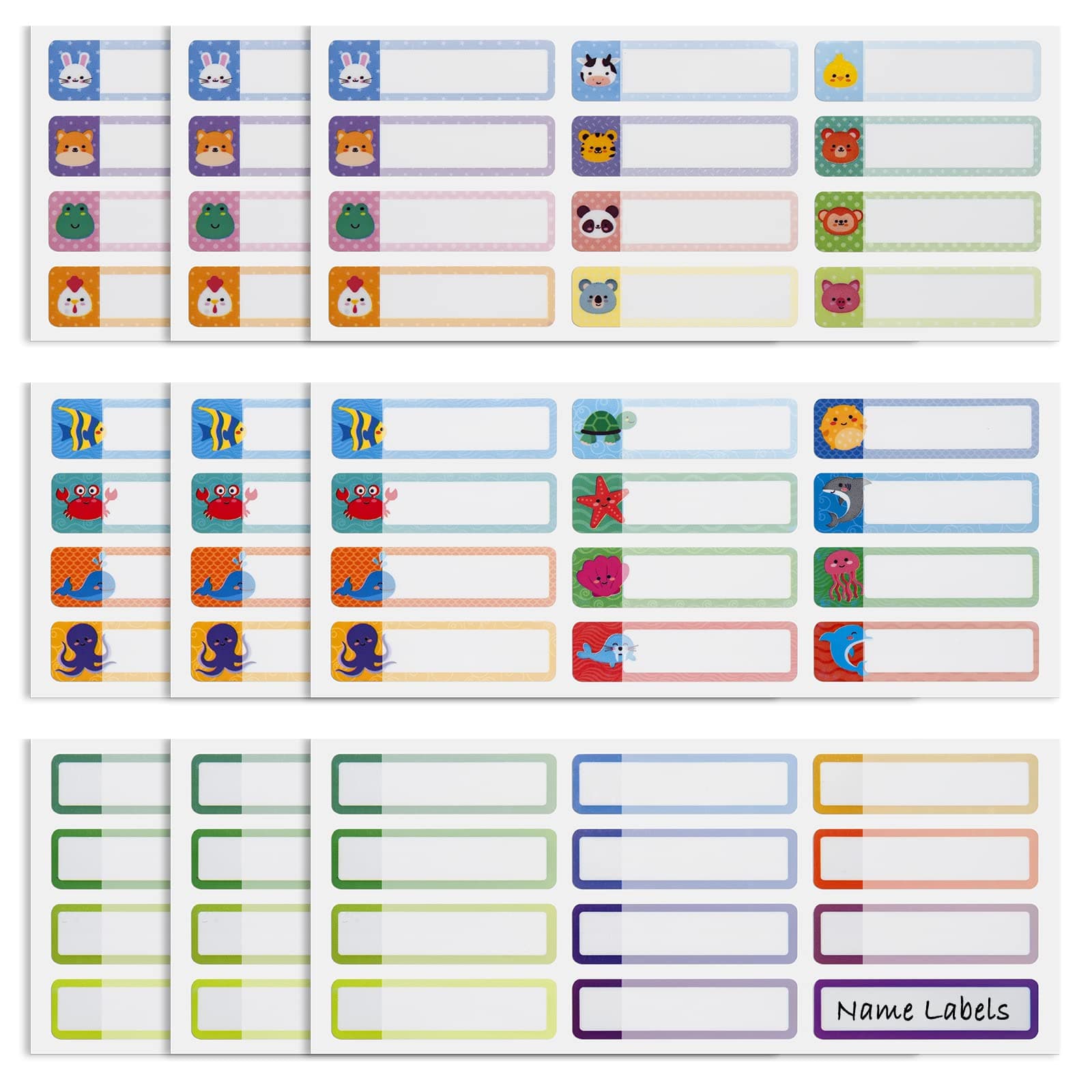 108PCS Baby Bottle Labels for Daycare