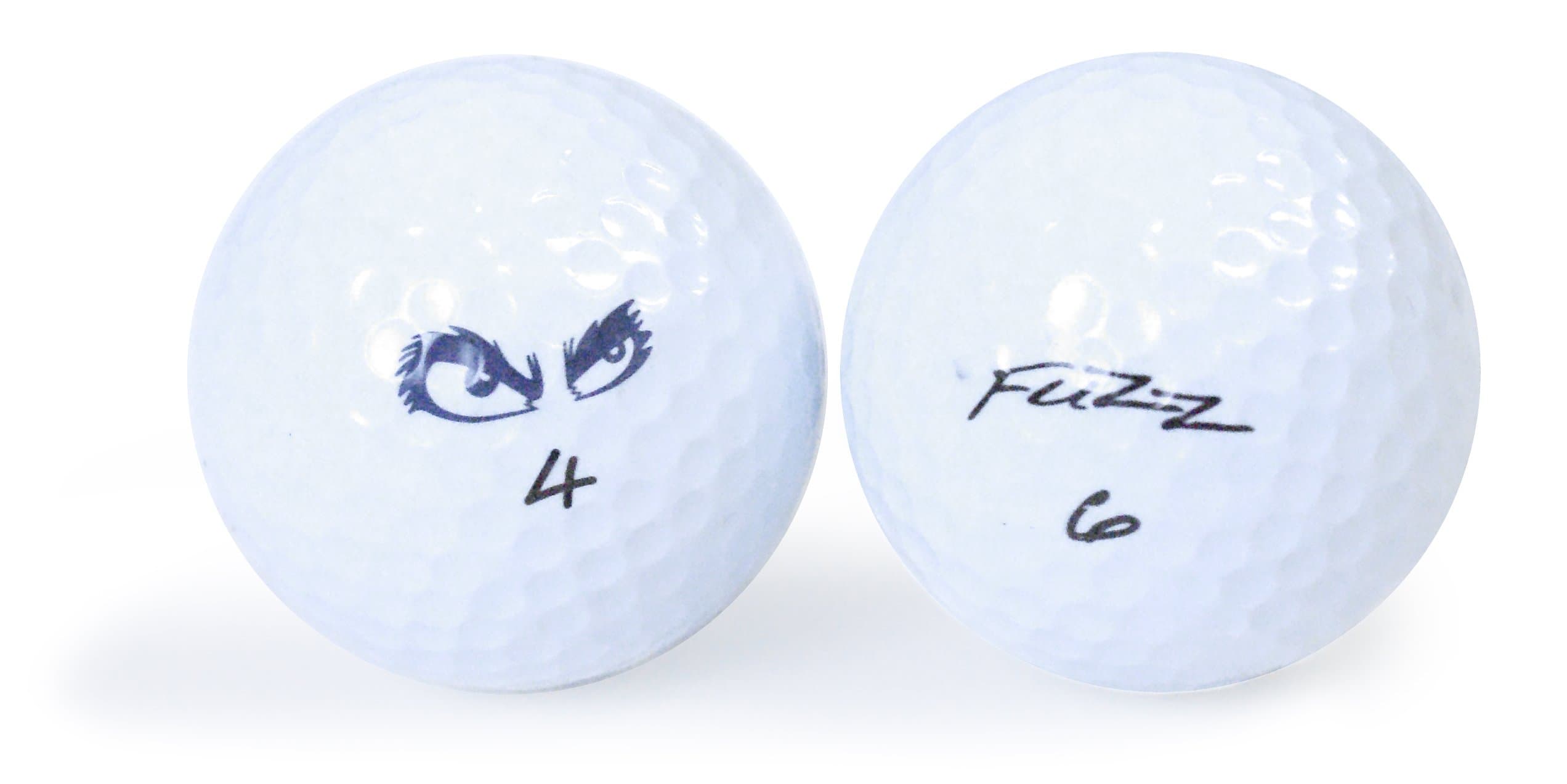 Fuzz Ball 18 Pack Low Compression Golf Balls (White)