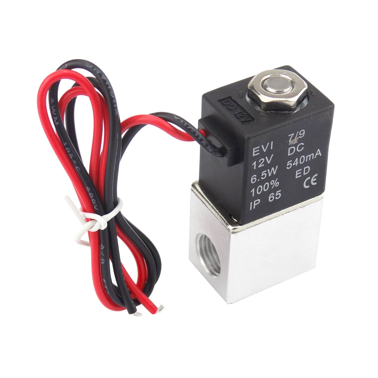 1/4" DC 12V 2 Way Normally Closed Electric Solenoid Air Valve