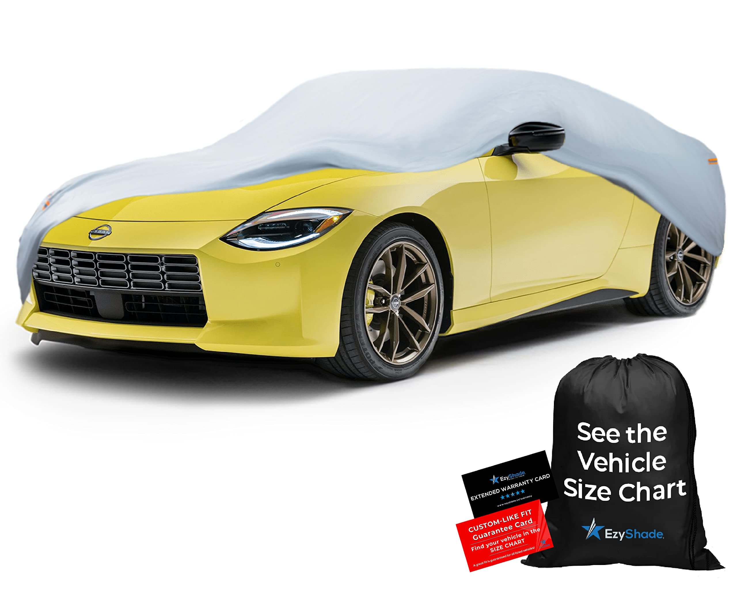 EzyShade 10-Layer Waterproof Sports Car Cover. See Vehicle Size-Chart for Accurate Fit. All Weather Full Outdoor Covers. Miata Porsche SLK Z3 Z4 Classic Cars. Sun Snow Rain. Size C1 (See SizeChart)