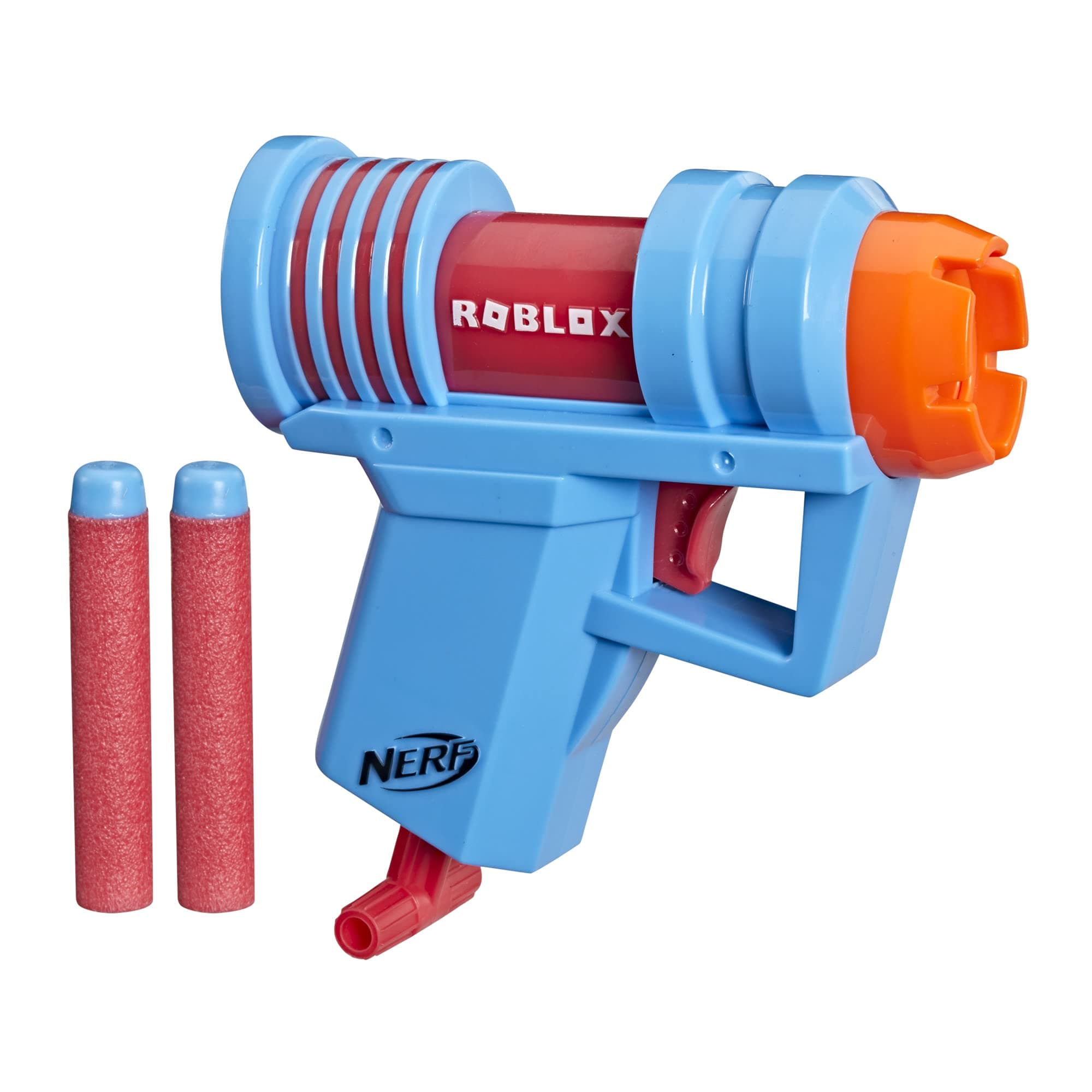 Nerf Roblox Mad City: Plasma Ray Dart Blaster, Pull-Down Priming Handle, 2 Elite Darts, Code to Unlock in-Game Virtual Item