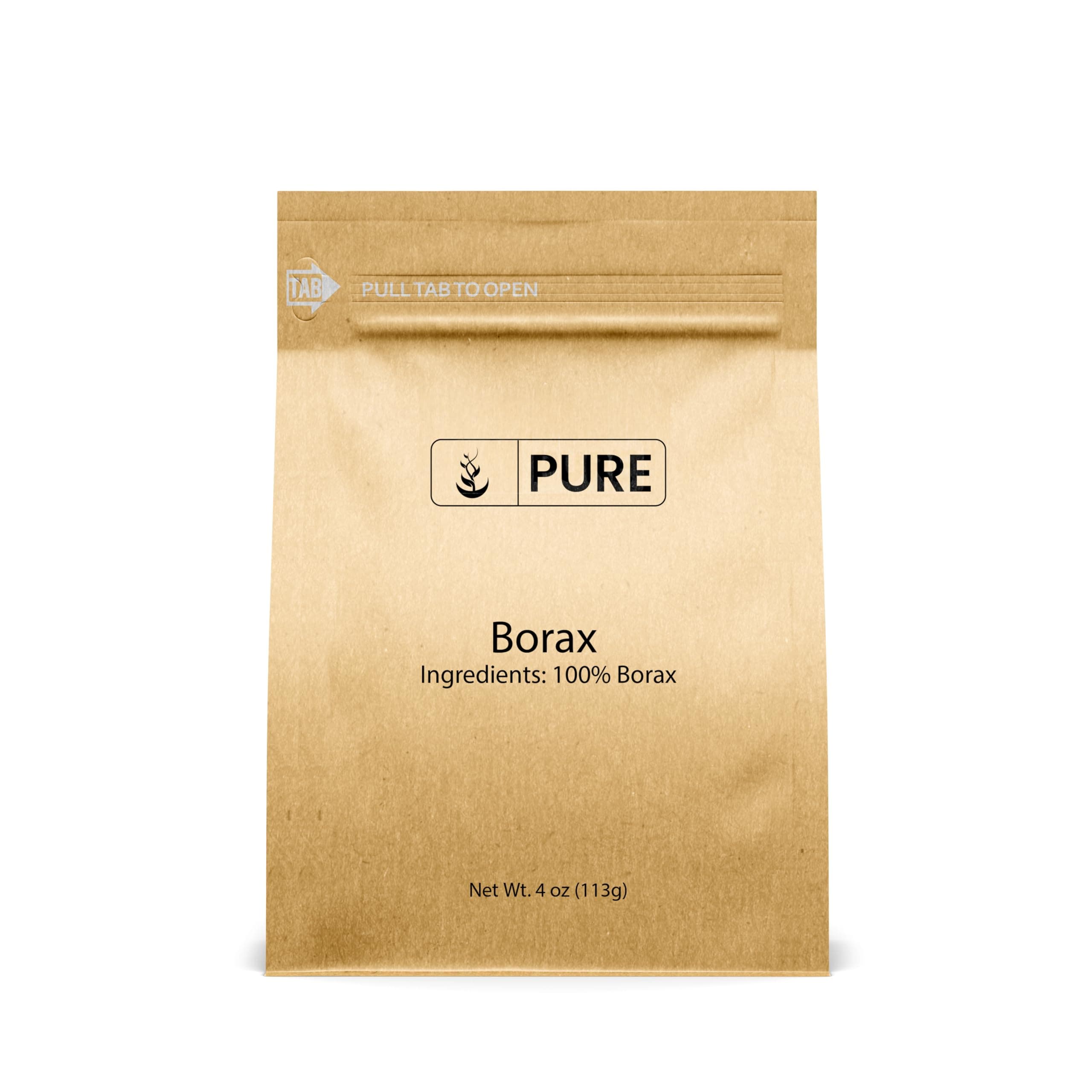 PURE ORIGINAL INGREDIENTS Borax (4 oz) Sodium Borate, Multipurpose Cleaning Agent, Ideal Slime Ingredient
