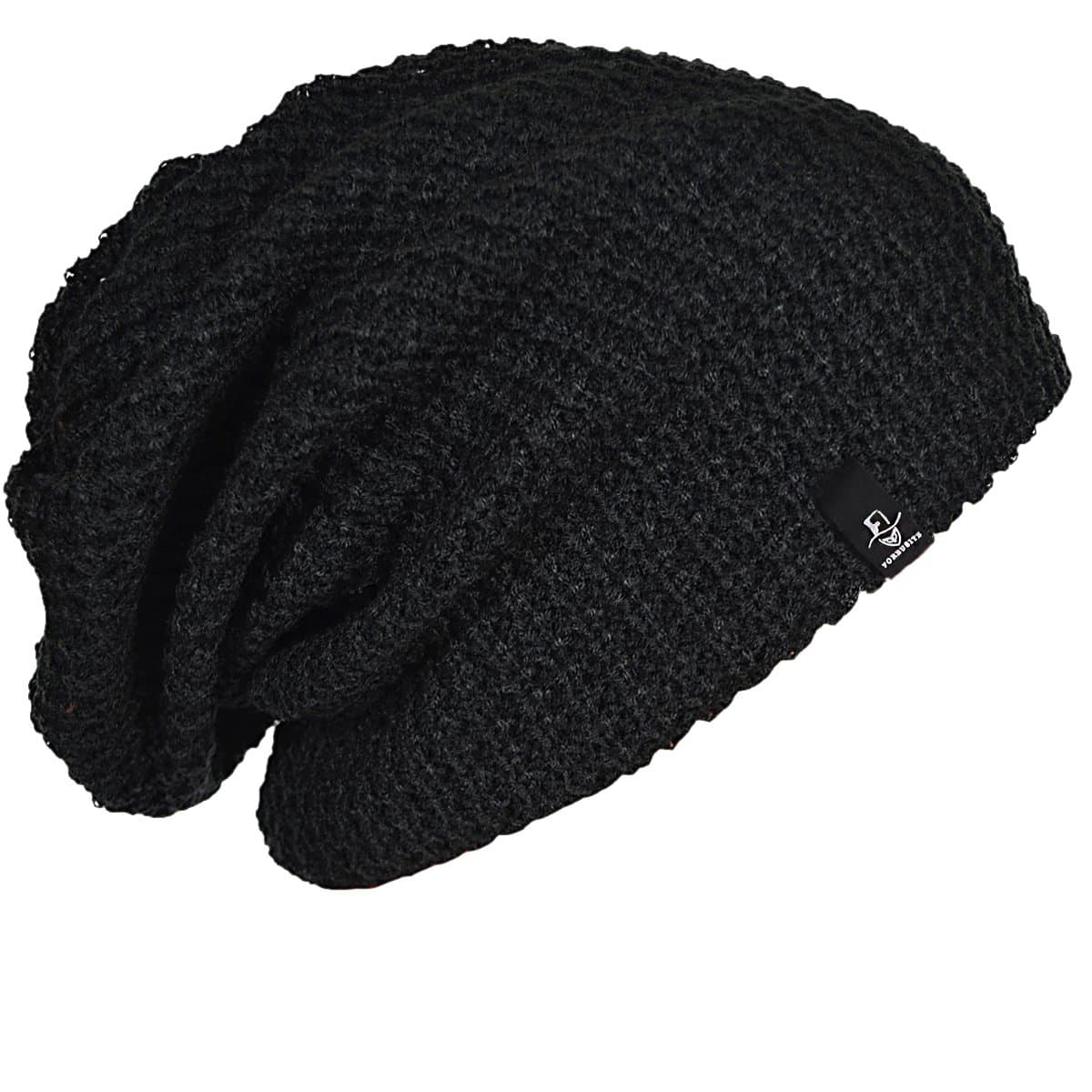 FORBUSITE Mens Slouchy Long Oversized Beanie Knit Cap for Summer Winter B08