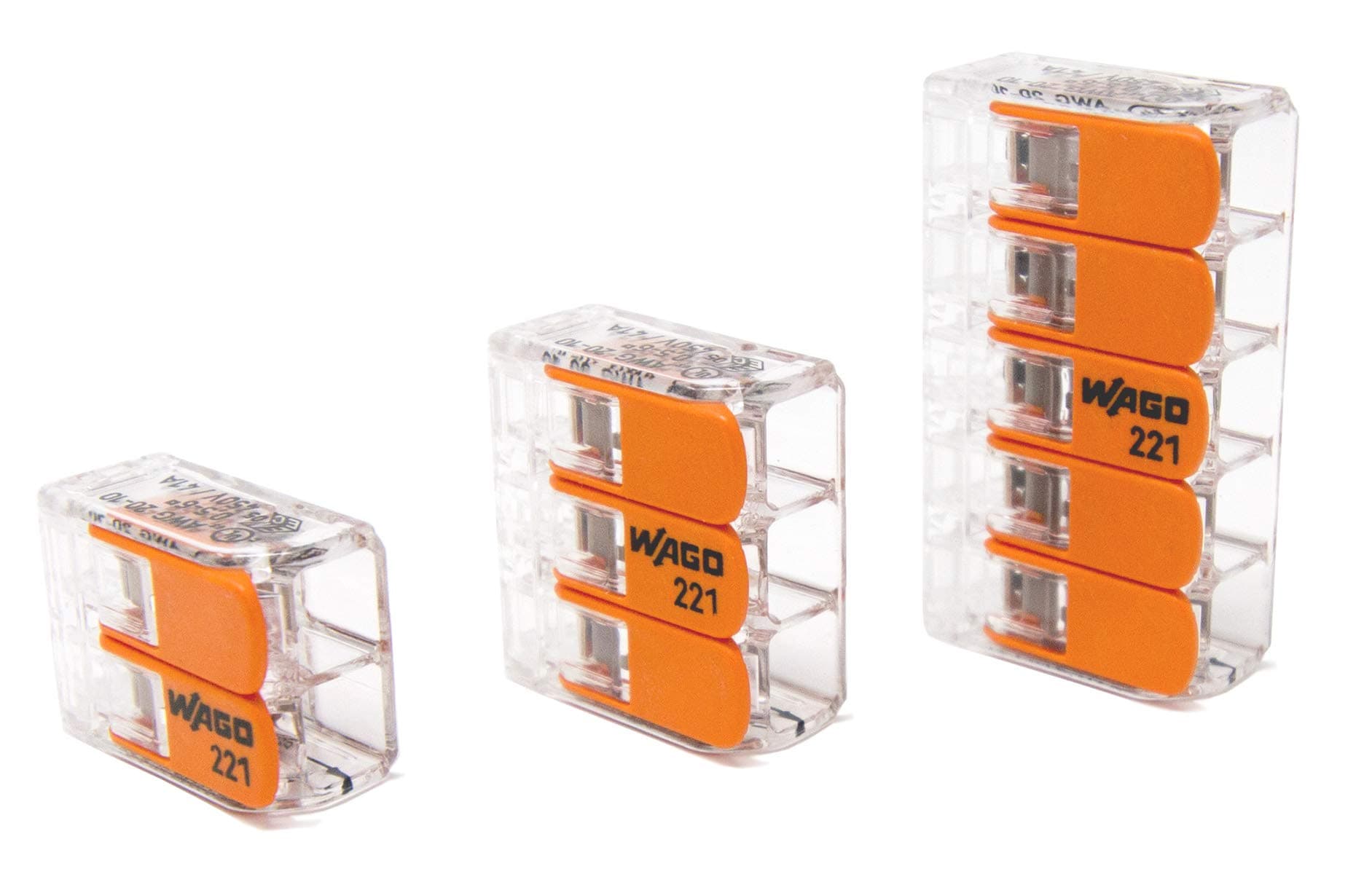 221-61x Lever-Nuts 10AWG 95pc Compact Wire Connector Assortment