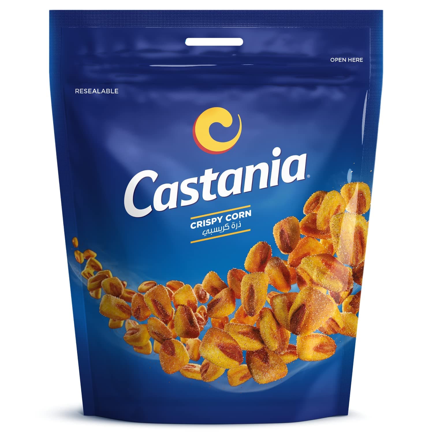 Castania Crispy Salty Corn, Wholesome Snack, Natural Ingredients - 90g